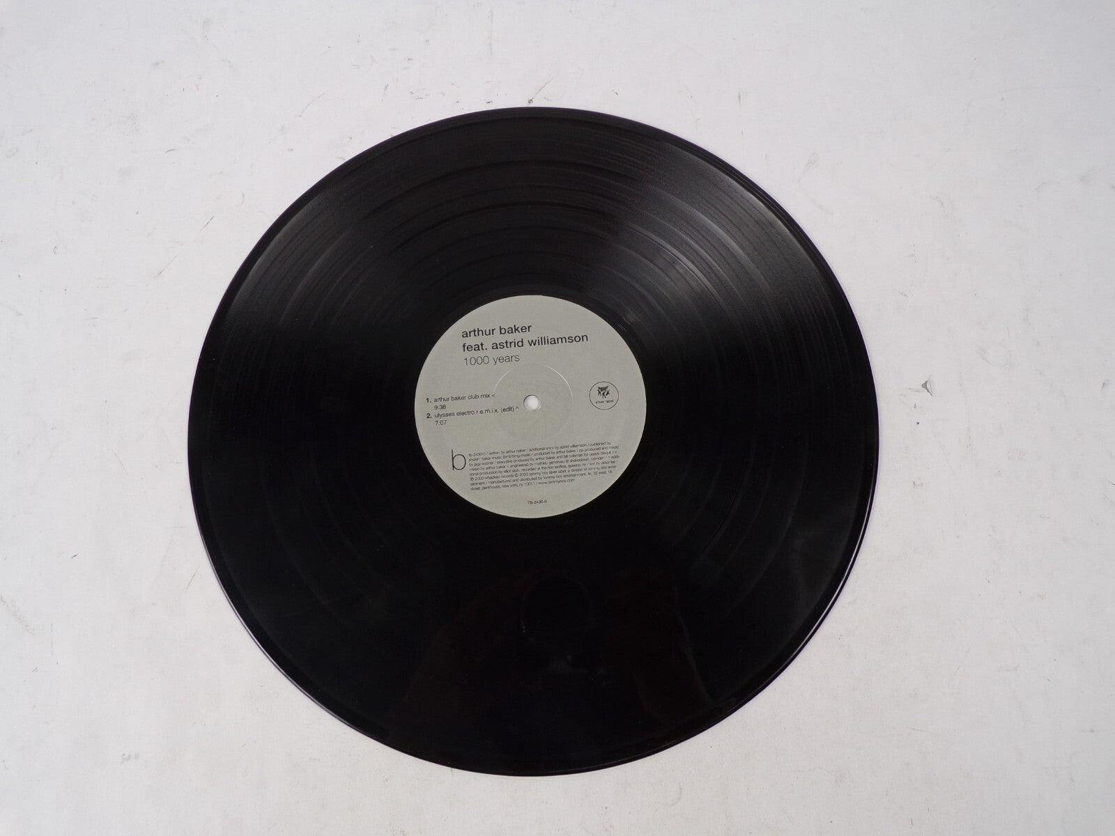 Arthur Baker Feat.Astrid Williamson 1000 years Ulysses Electro Vinyl Record