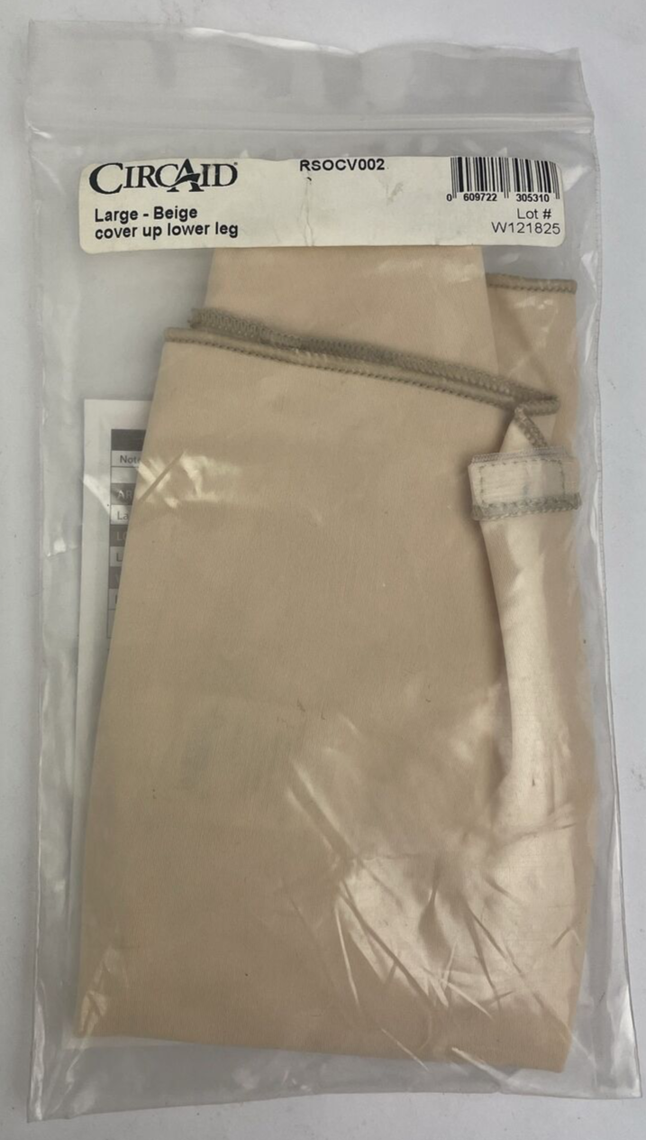 CIRCAID RSOCV002  Cover up Leg Sleeve. Lower Leg, Beige, Large LRG
