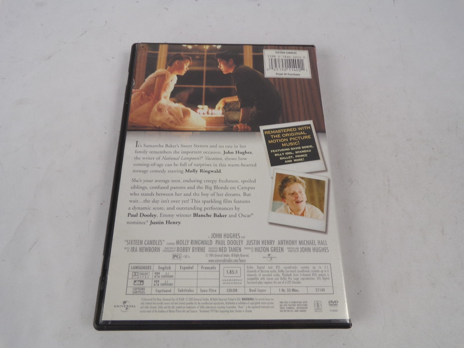 Sixteen Candle It's The Time Of Your Life That May Last A Lifetime. DVD Movies