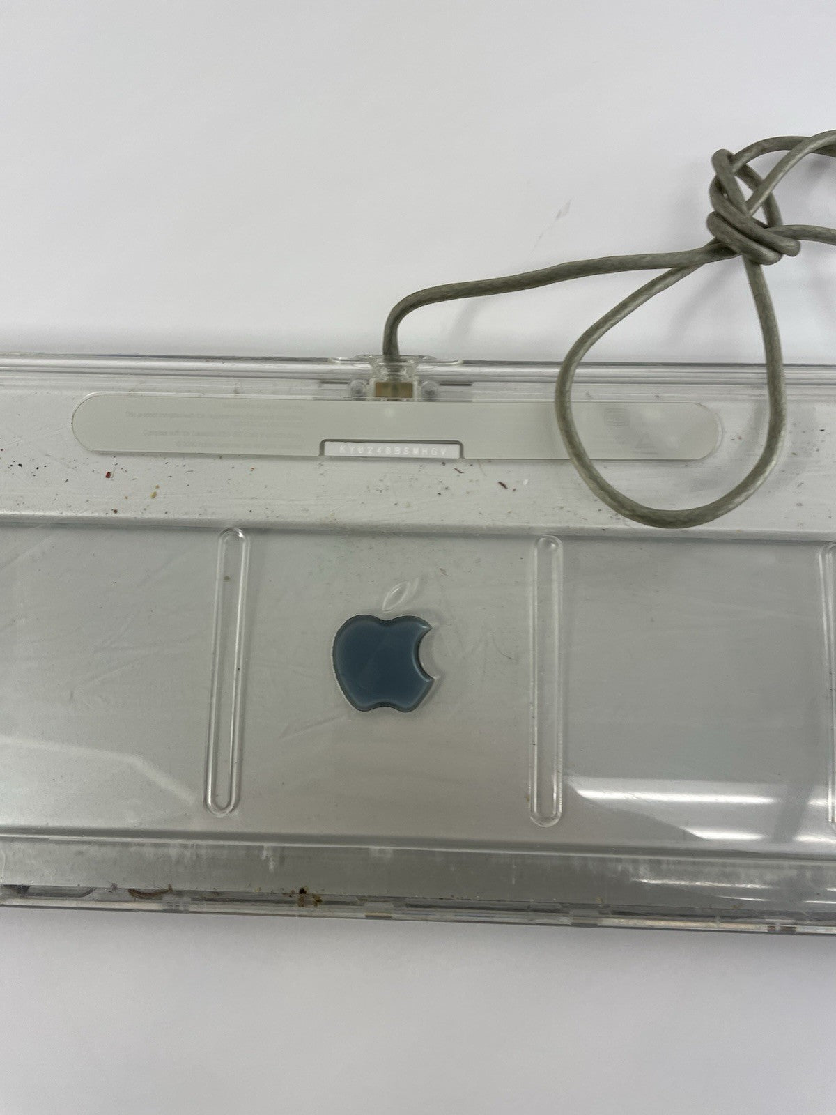 Vintage Apple PRO Keyboard Computer iMac Macintosh M7803 Silver/Clear/Black Keys