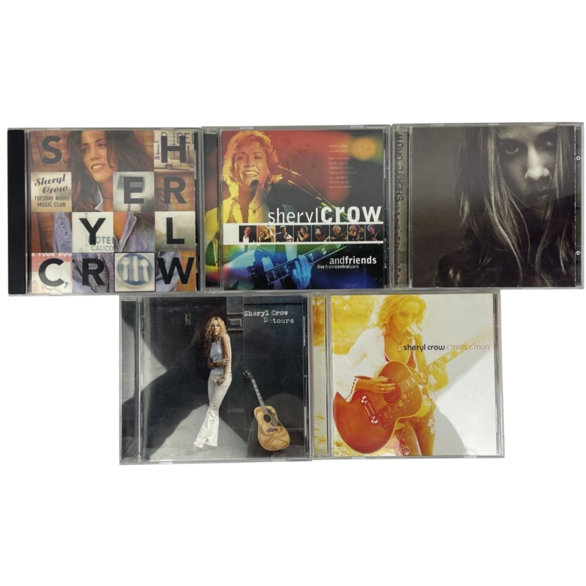 5 x Sheryl Crow Audio CD Lot  C'MON - D Tours - TNMC - And Friends - Self Titled