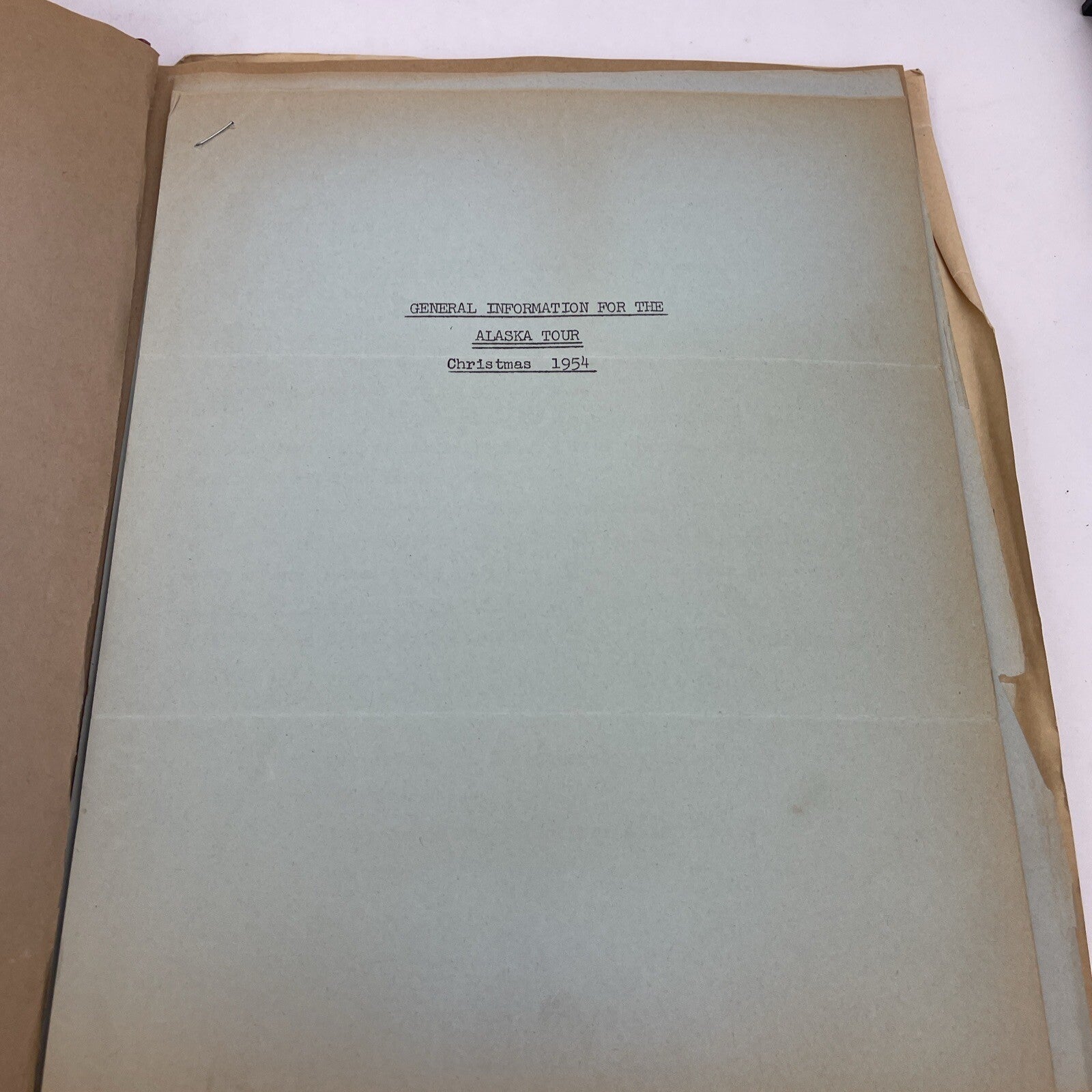U.S.O. 1954/55 Scrapbook From " Operation Snowball " Alaska U.S.O Christmas Show