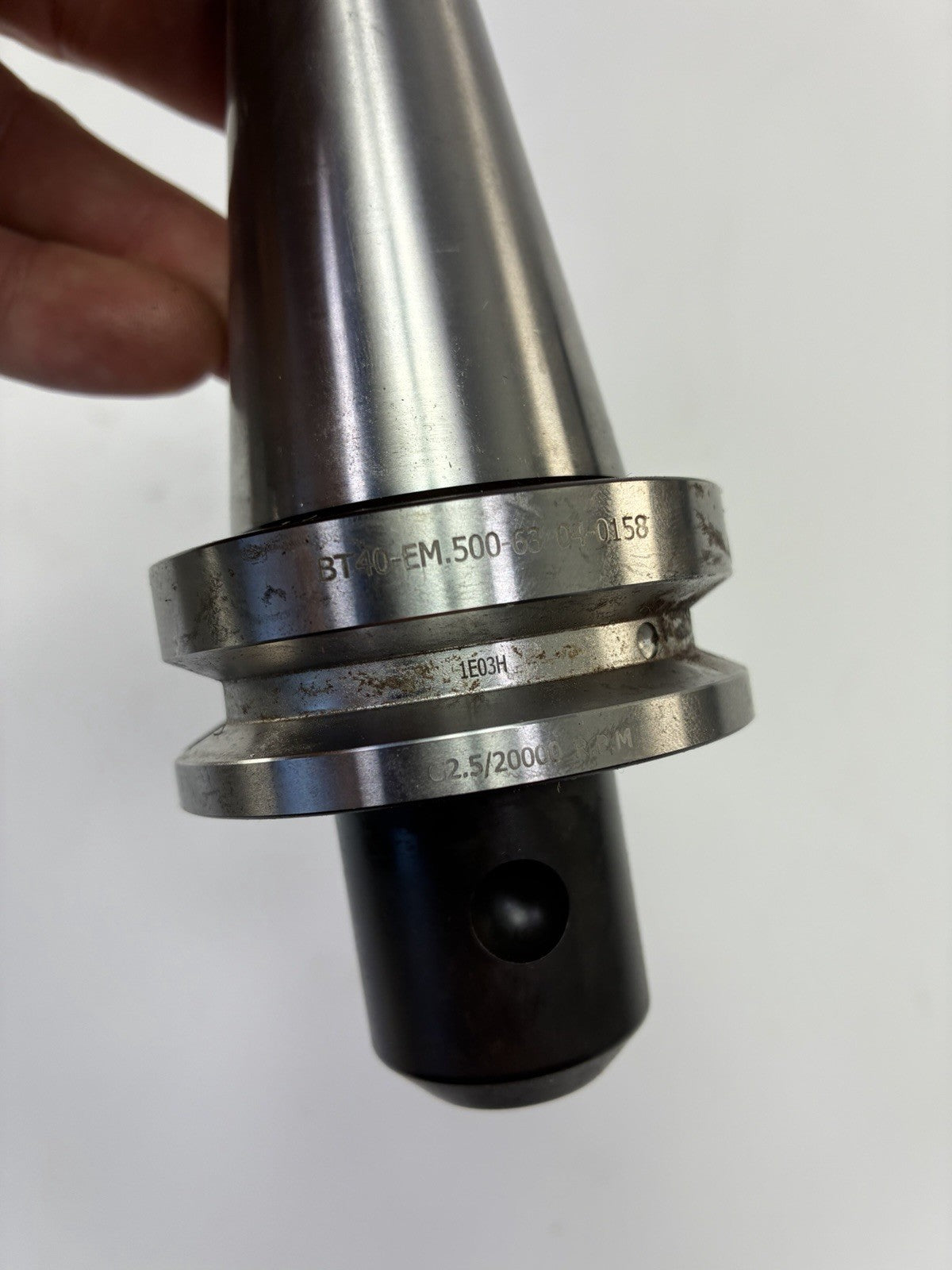 Haas BT40-EM.500-63 1/2" End Mill Holder 63mm Gage 04-0158 G2.5 20K RPM