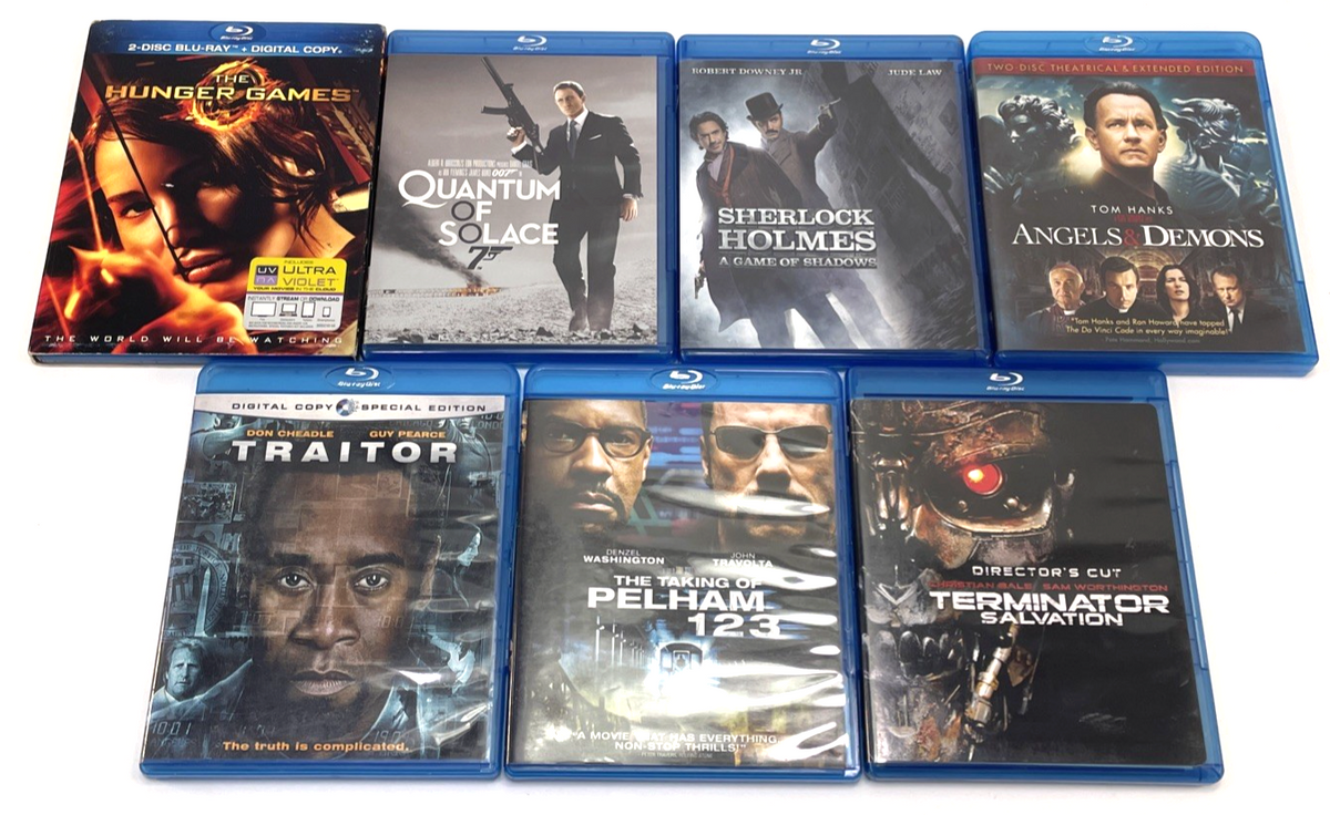 Action Thriller Blu-ray Lot of 7 Traitor, 007 Quantal of Solace, Terminator  +++