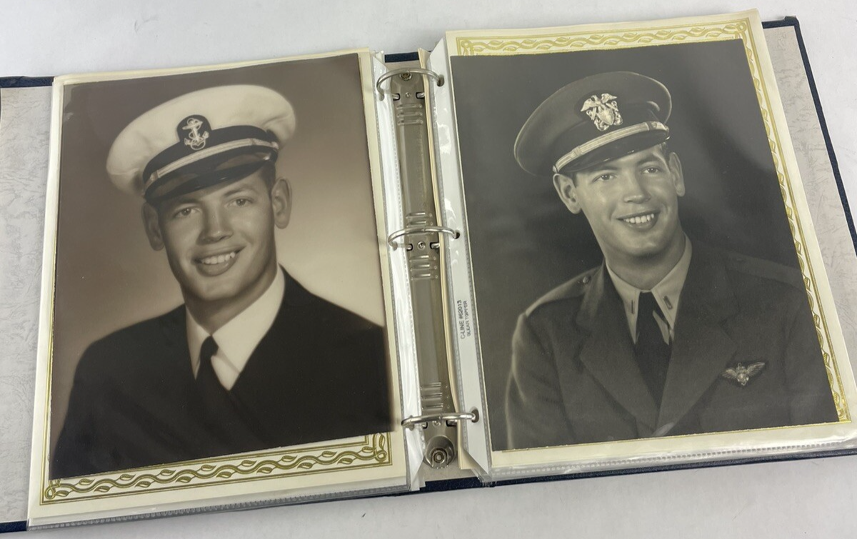 Antique Photo Album Portraits 1920-1940's Elder Family clipping biography
