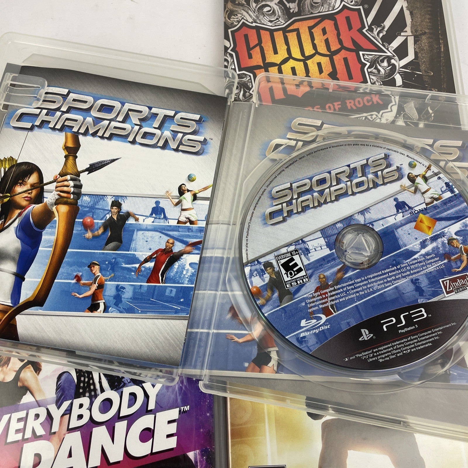 4 x Playstation 3 PS3 Guitar Hero W.O.R - Def Jam RAPSTAR - Everybody Dance - SC