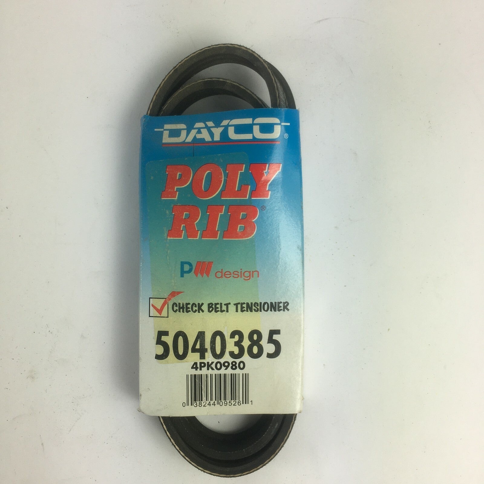 Genuine Dayco Poly Rib Automotive Tensioner Belt 5040385-4PK0980 A2