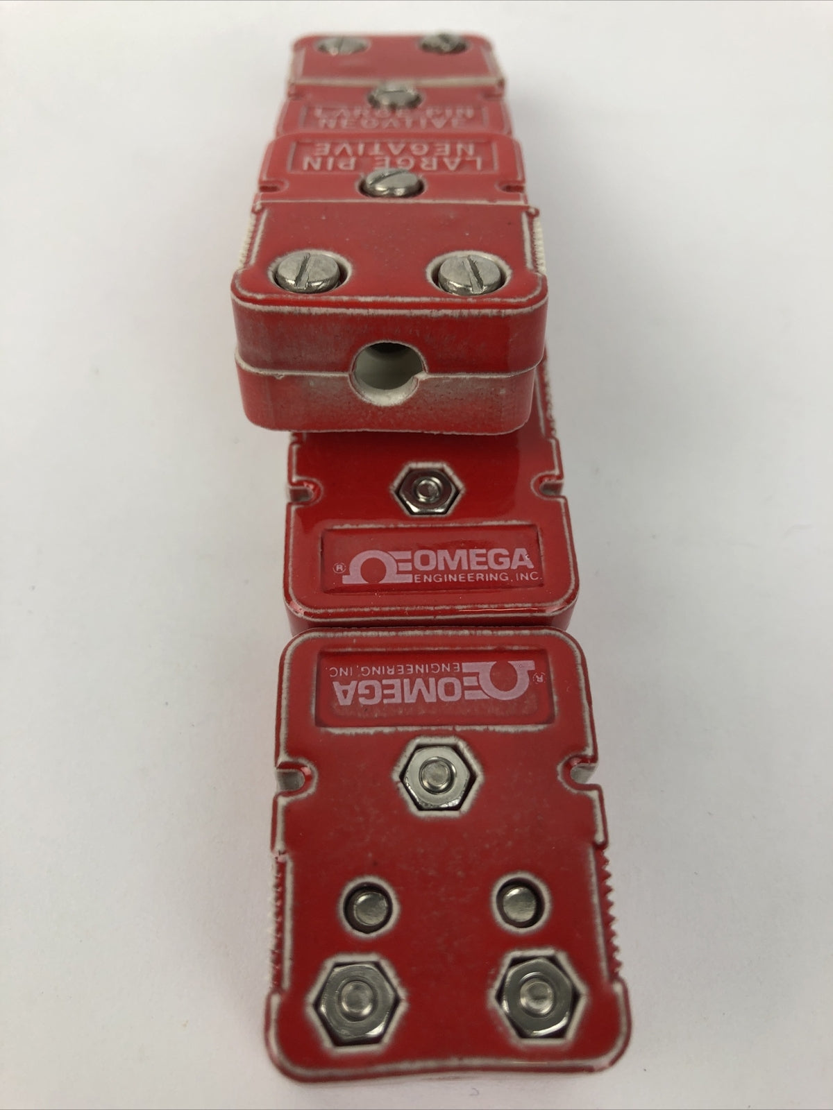 2 x Omega NOS Large Negative Pin Ceramic Ultra High Temp Connector - Free Ship