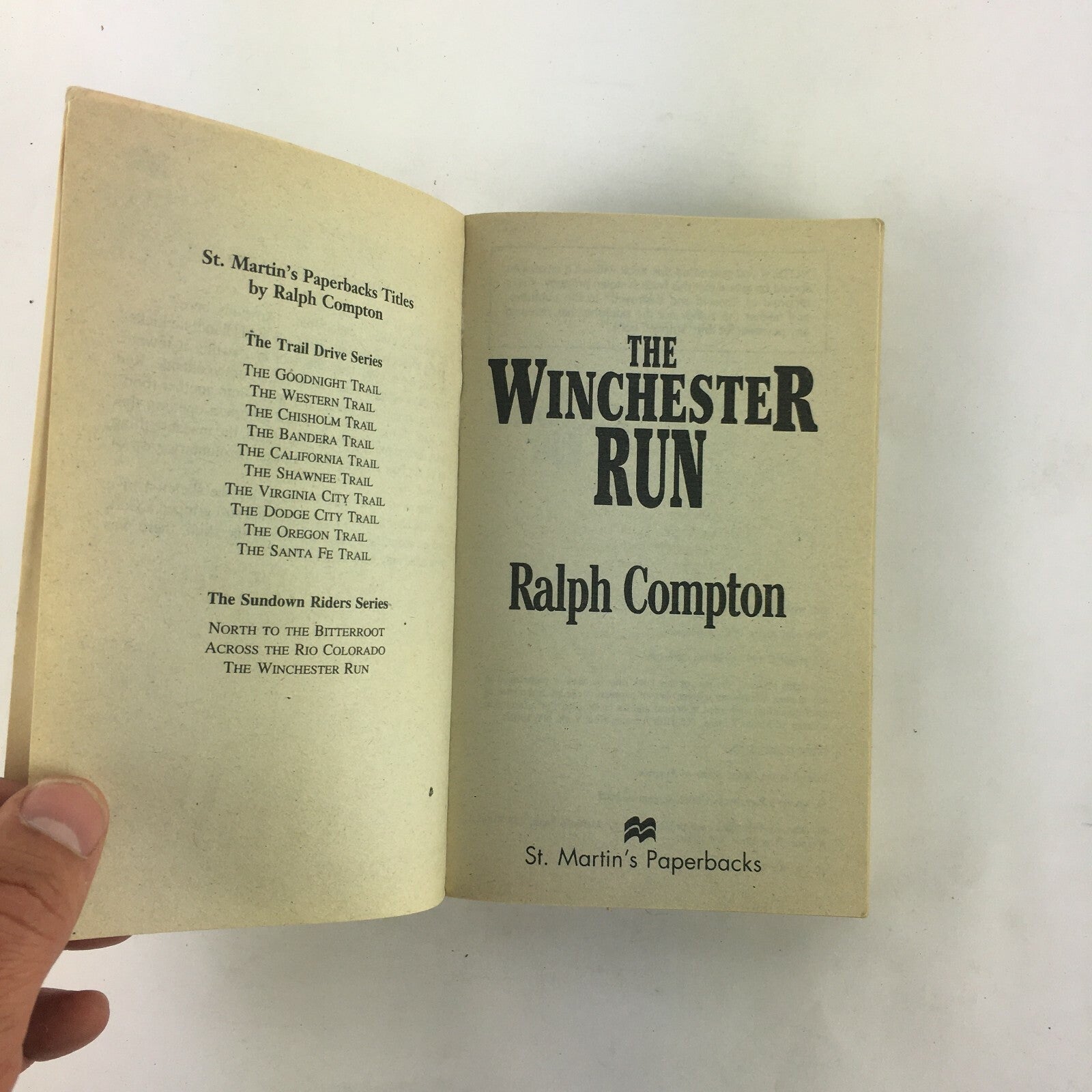 Ralph Compton The Sundown Riders The Winchester Run