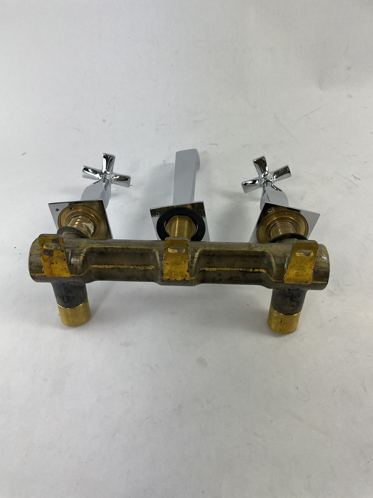 Zucchetti Bellagio ZB1699 wall mounted 3 hole basin mixer with rough in valve
