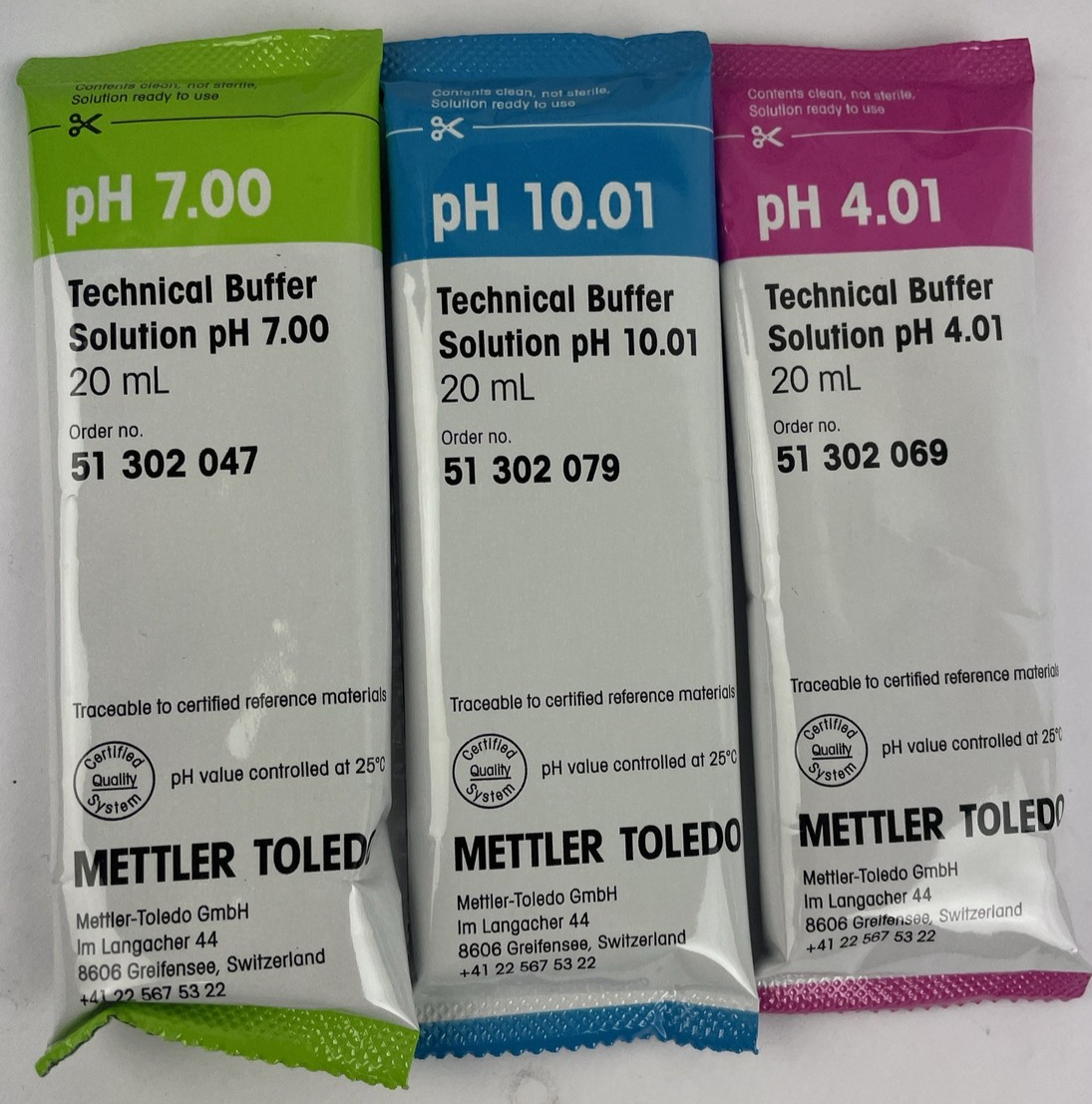 NEW 2 Mettler Toledo Rainbow Kit II 30/pk 3x10x 20mL Single-Use Sachets 51302080