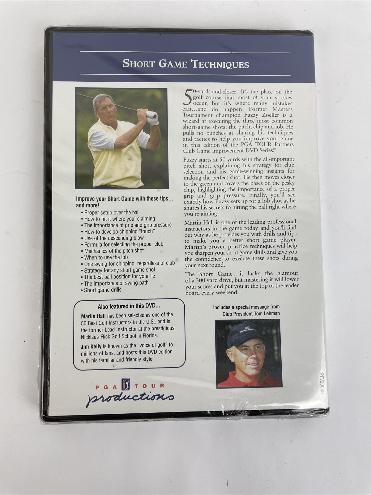 PGA Tour Partners Tour short game techniques golf DVD Fuzzy Zoeller instructional training video golf practice disc