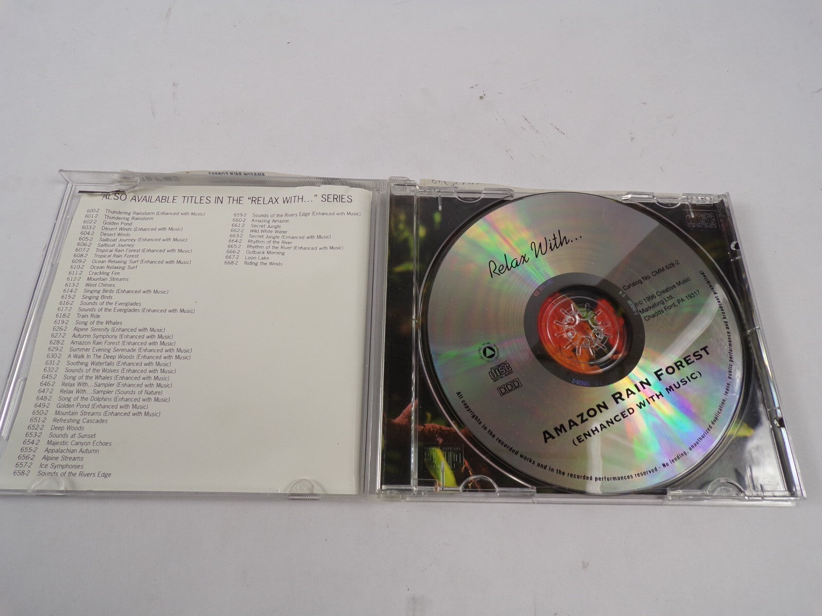 Amazon Rain Forest Enhanced With Music The Soothing Exotic Sounds CD#61