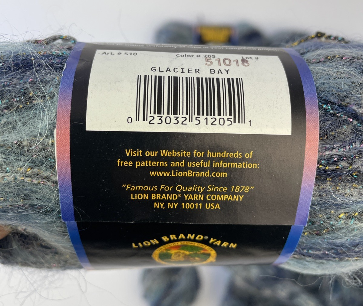 Lot Of 8+  Lion Brand Moonlight Mohair discontinued #205 Glacier Bay 1 3/4 oz