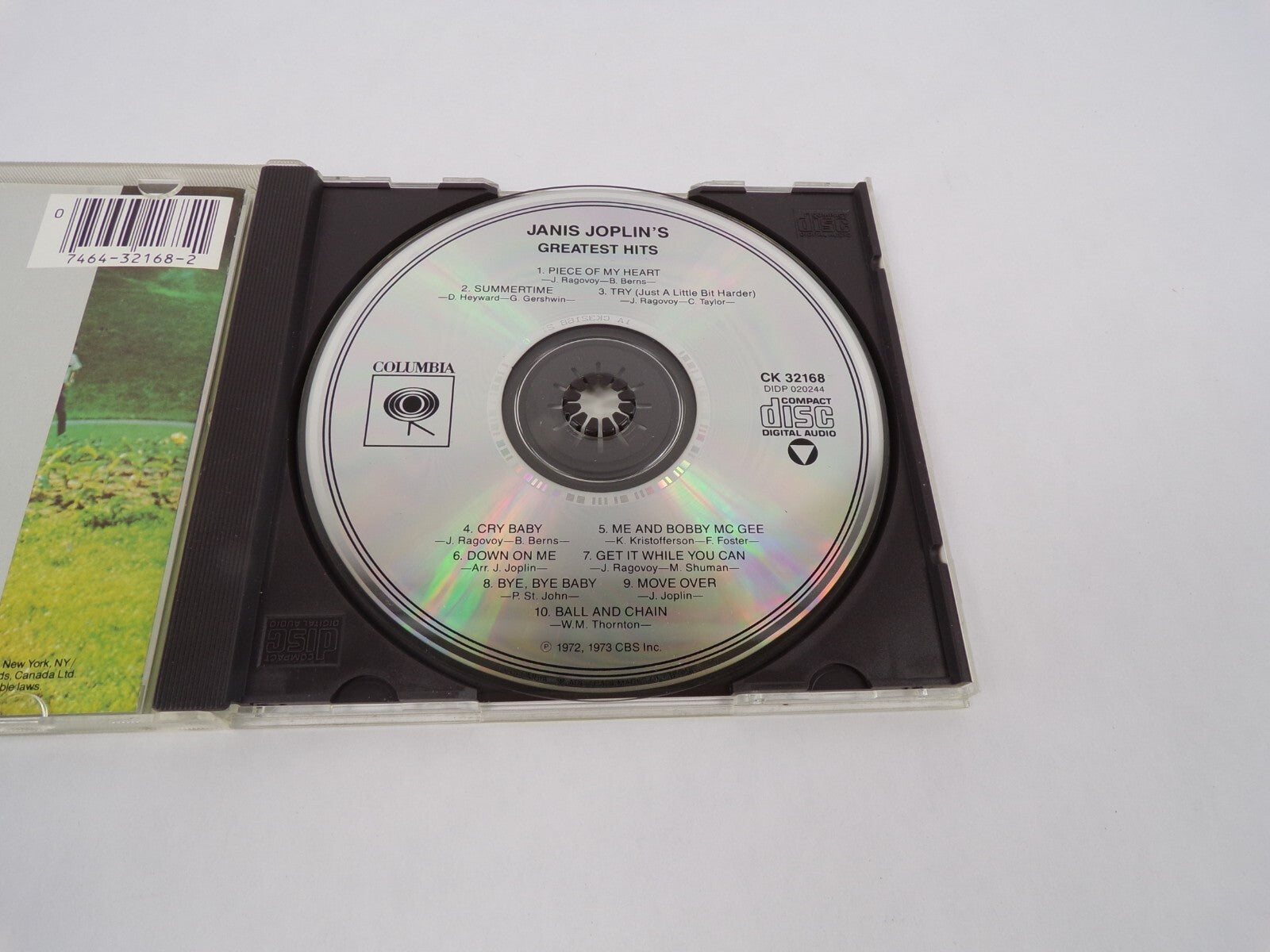 Janis Joplin's Greatest Hits Piece Of My Heart Summertime Try Cry Baby Me CD#63