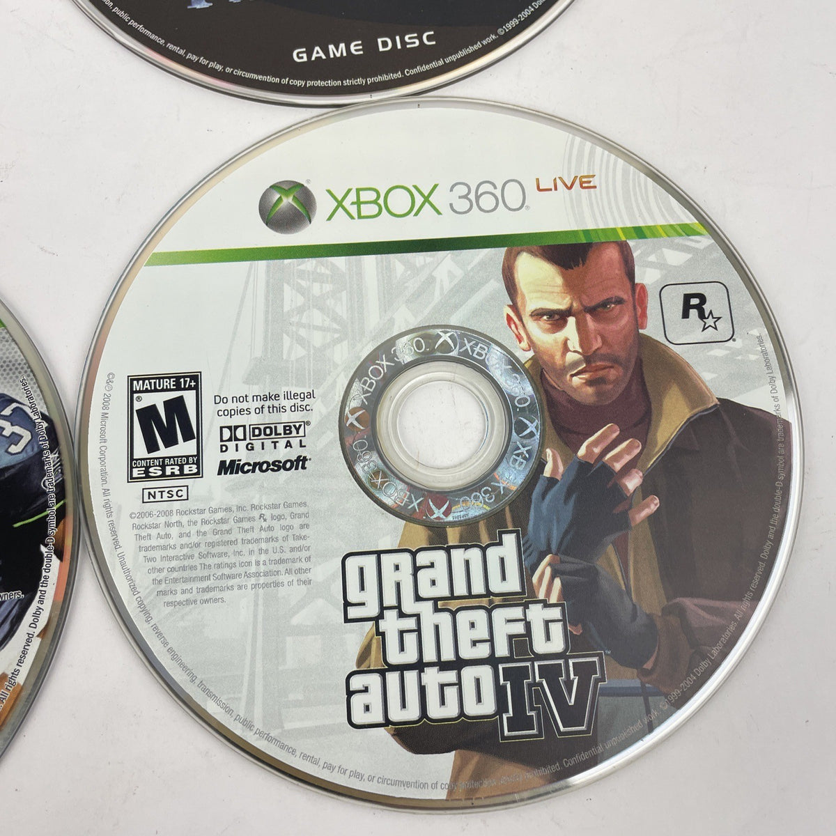 6 x XBOX 360 XBOX Live Aerosmith, HALO 3, GTA4, Madden, Forza 2, Monster Maddnes