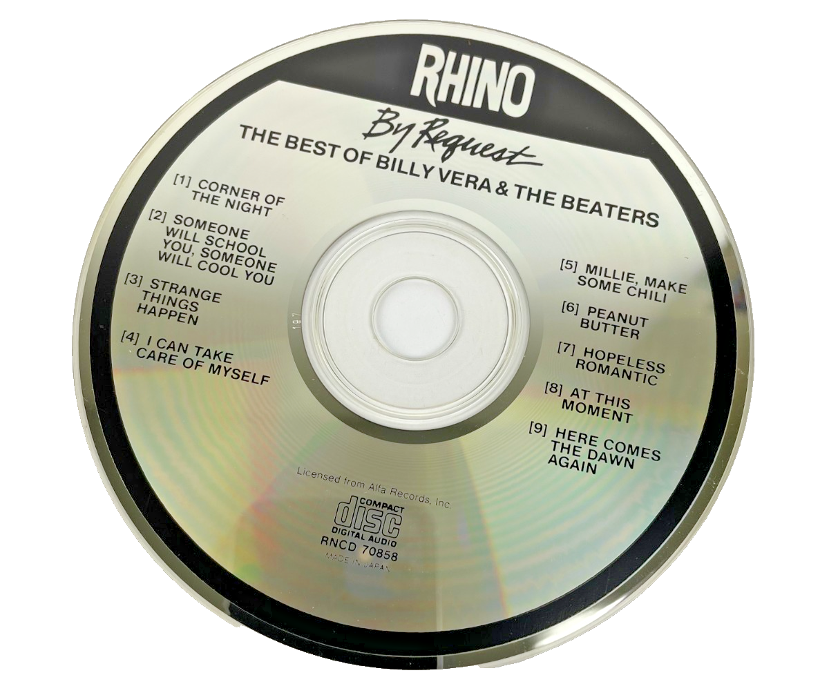 Billy Vera & The Beaters – By Request Digital Audio CD  Alfa Records 1986