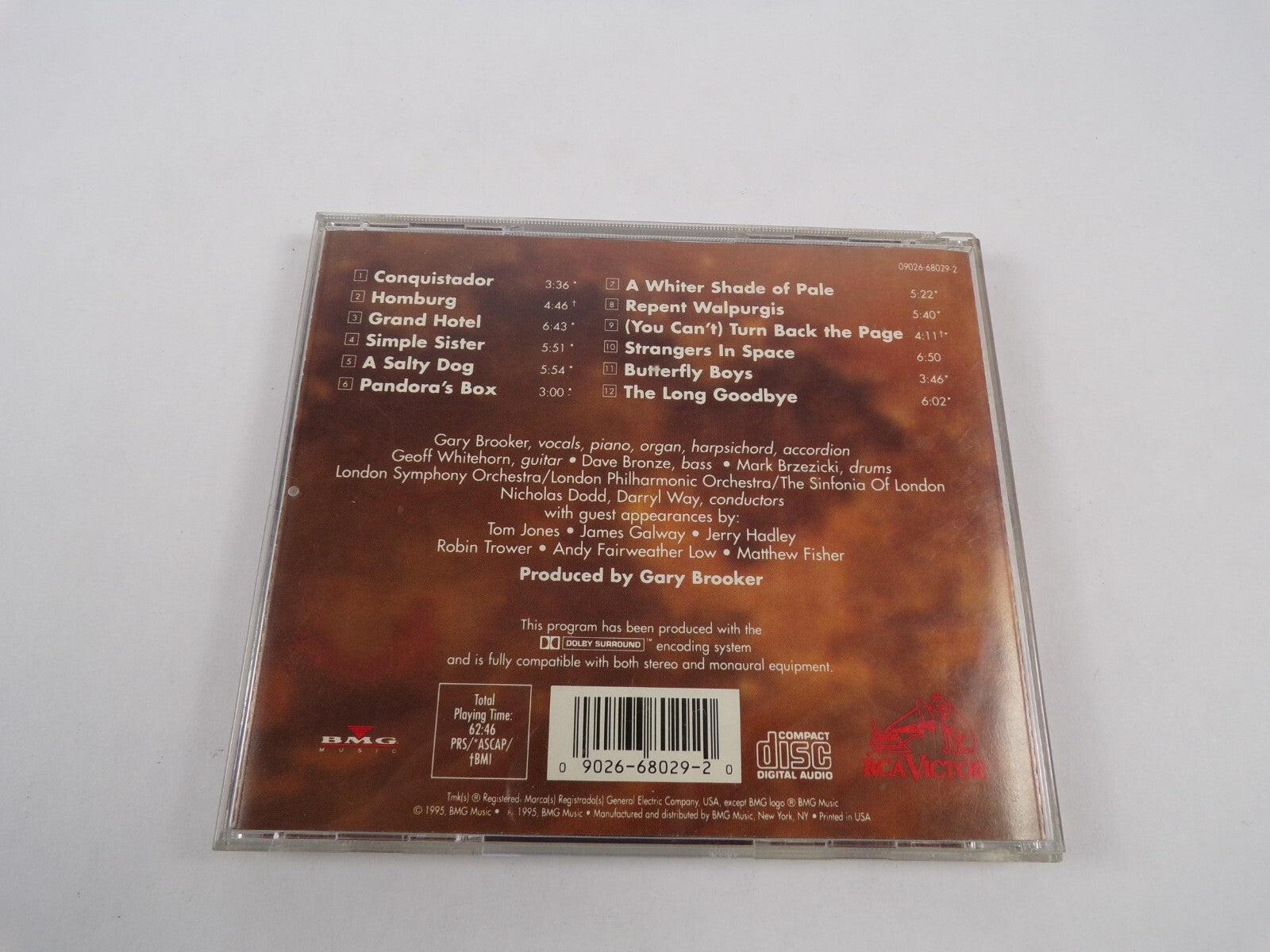 The Long Good Bye Conquistador Homburg Grand Hotel A Salty Dog Pandoras BoxCD#47