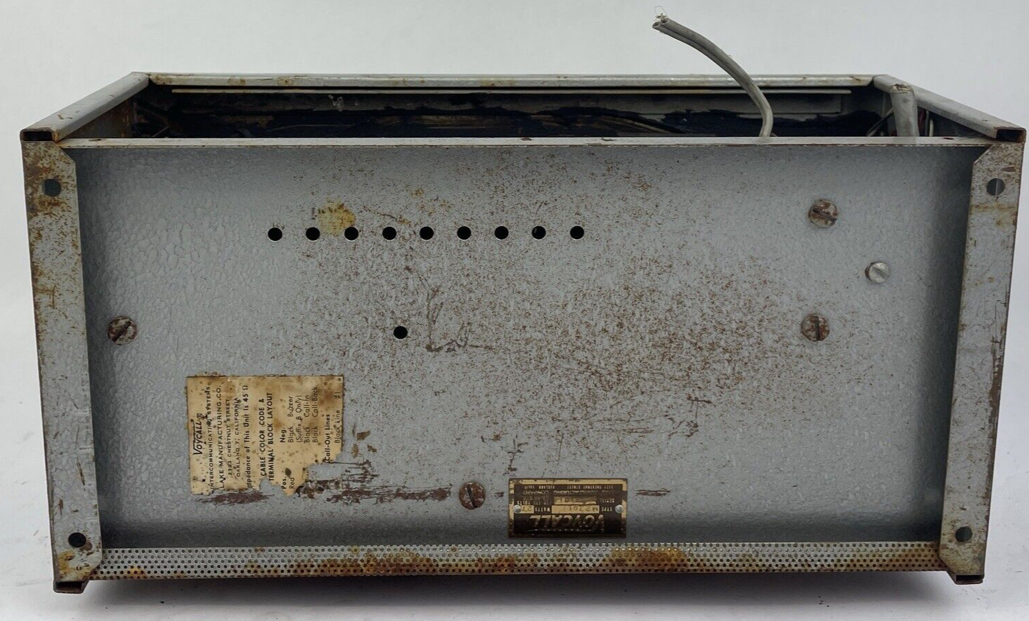 Vintage " Voycall " Tube Office Intercom - Parts or Repair - as IS -LOOK