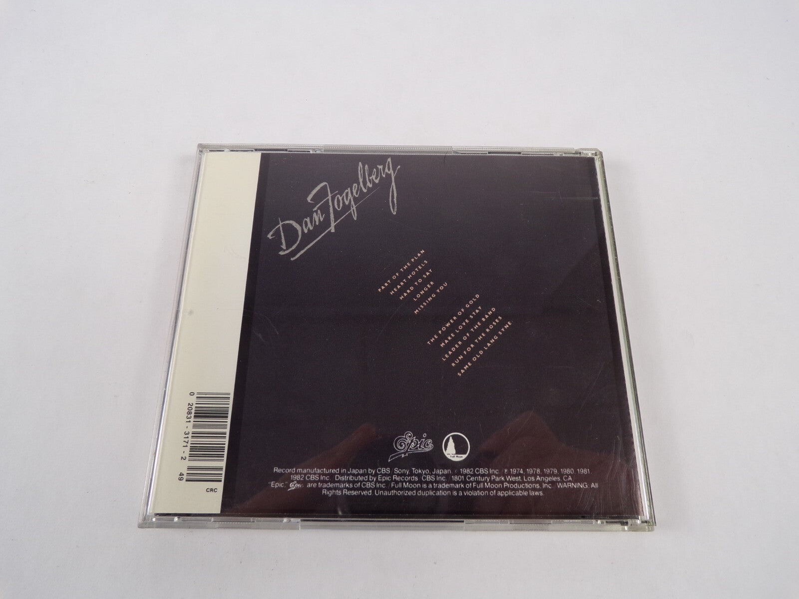 Dantogellery Compact Disc Digital Audio Digitally Mastered Analog RecordingCD#12