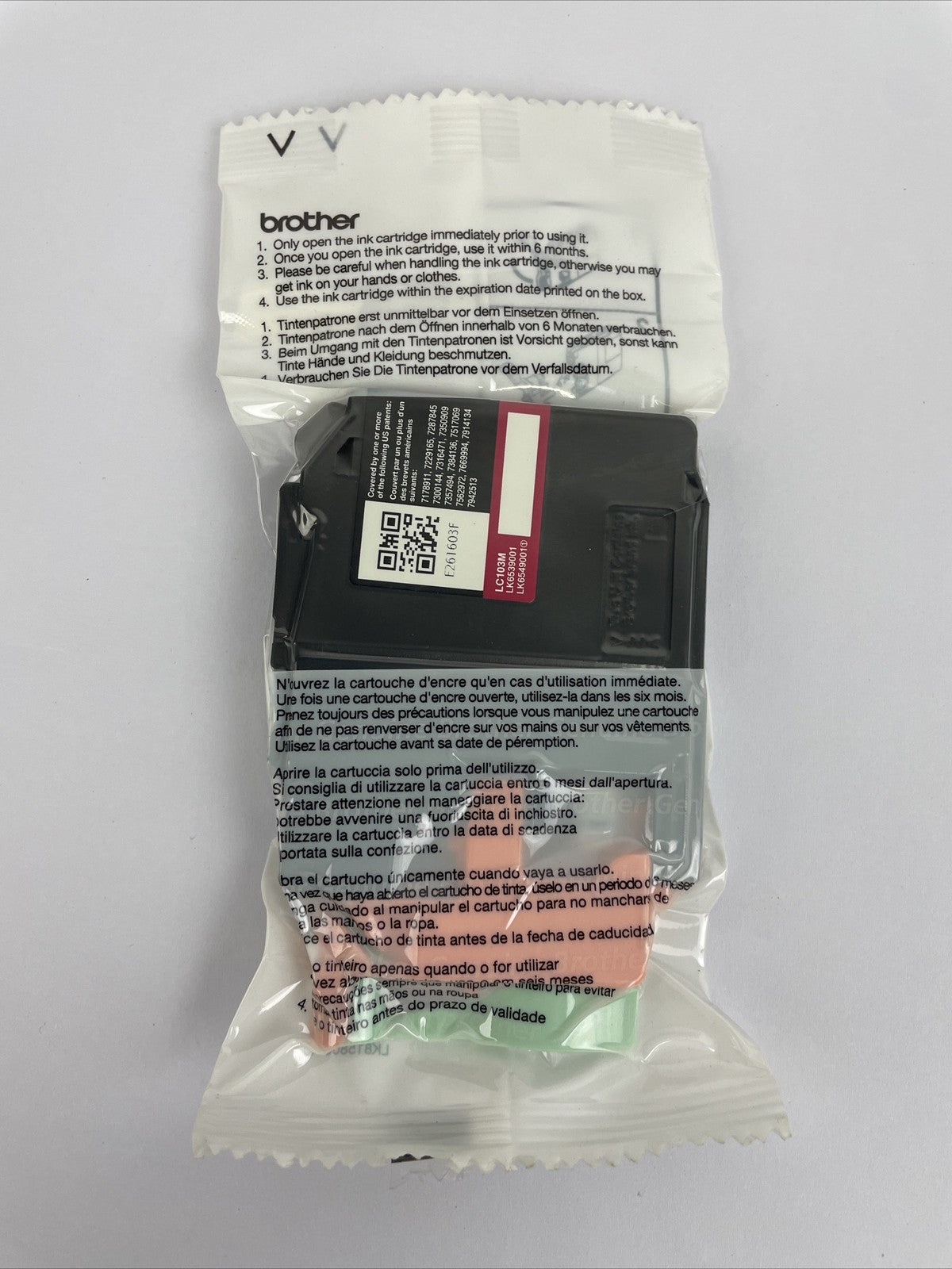 Geneuine Brother LC103M LC-103XL Innobella High-Yield Ink Magenta