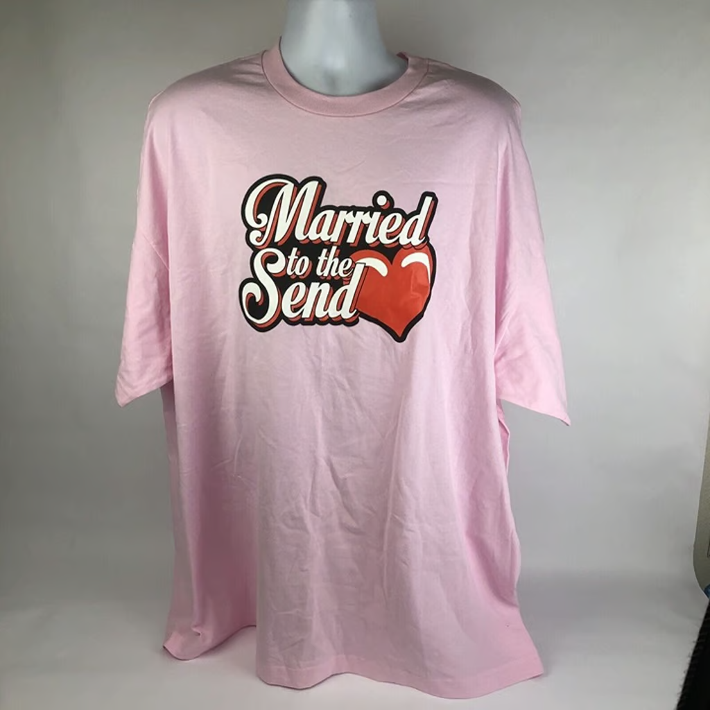 NELK BOYS Full Send " Married to the Send " TRIPLE XL 3XL PINK SS T-Shirt RARE