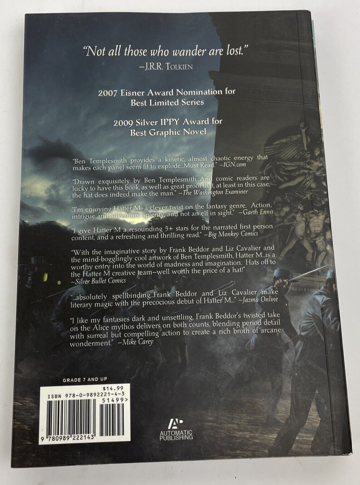Lot of 2 x Hatter M : Love of Wonder / Far from Wonder - Frank Beddor : New LOOK