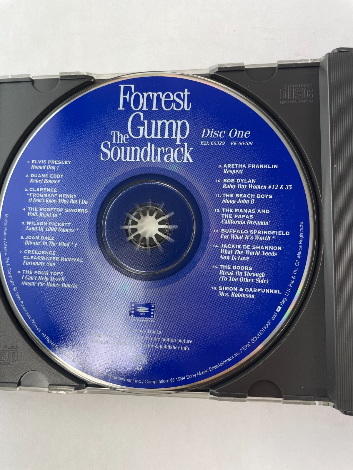 Forrest Gump The Soundtrack Elvis Presley Hound Dod Duane Eddy Rebel RouserCD#73