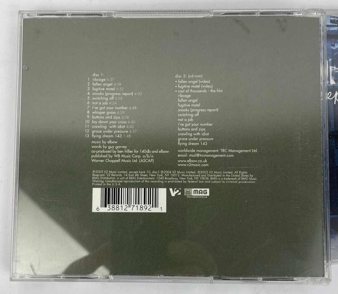 2 x ELBOW Digital Audio Cd - Asleep in the Back 2001 - Cast of Thousands 2004