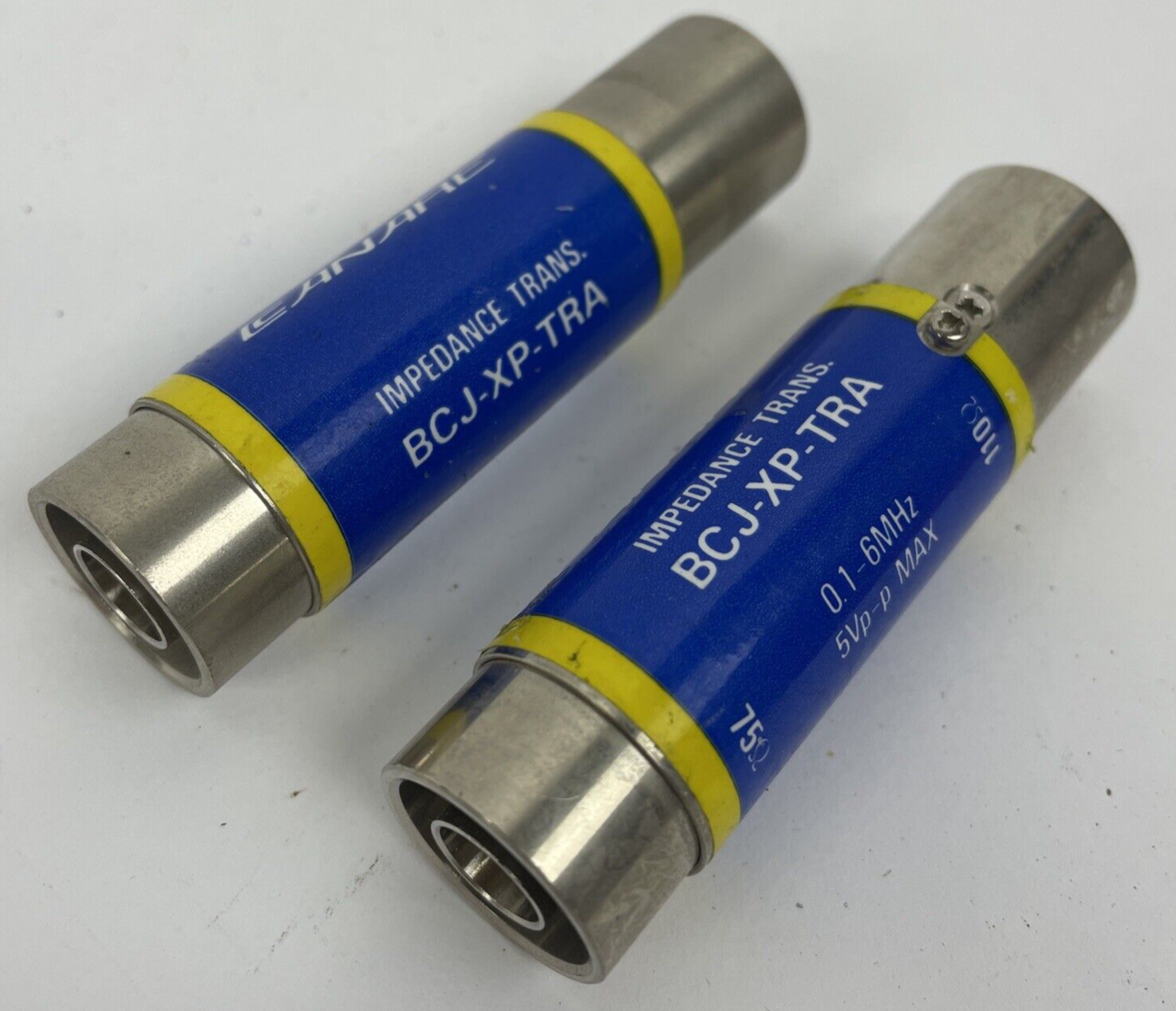 Lot of 2 x Canare BCJ-XP-TRA Impedance Transformer Male 3 pin - LOOK