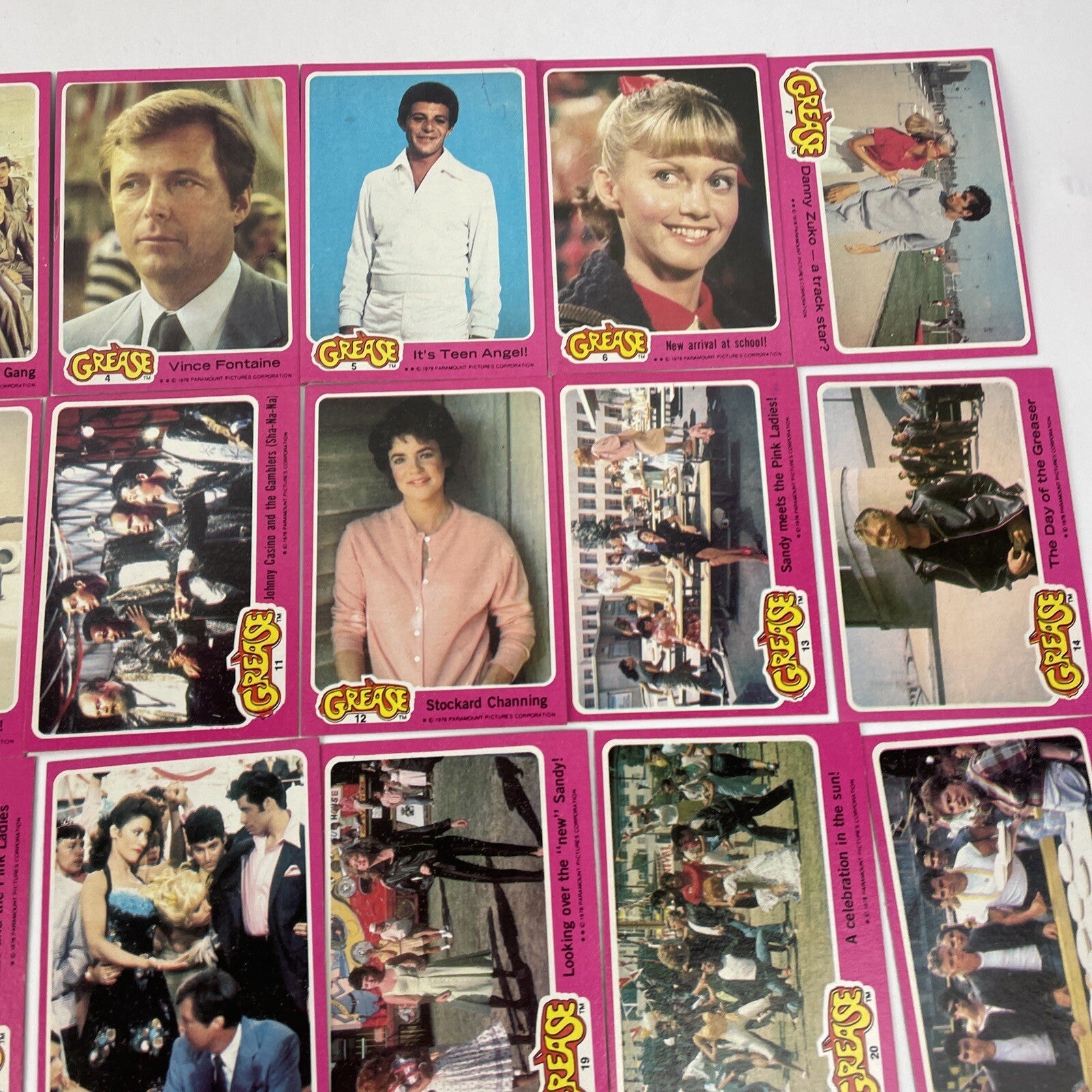 1978 Topps GREASE Movie Series 1 Trading Card Complete Set 1-66 w 11 Stickers