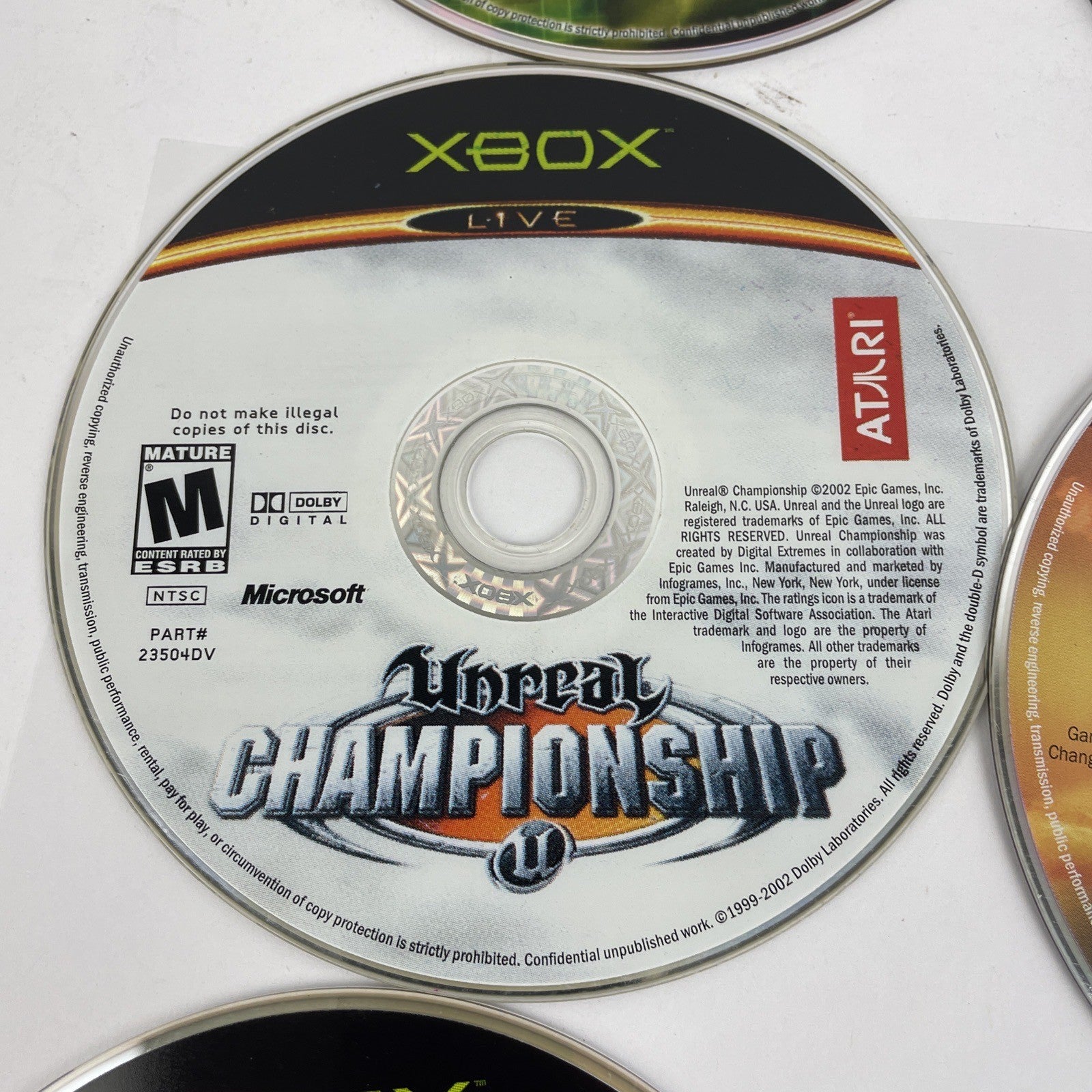 Lot of 8 Microsoft Xbox Video Games  Splinter Cell GT2000 007 AUF Ghost Recon ++