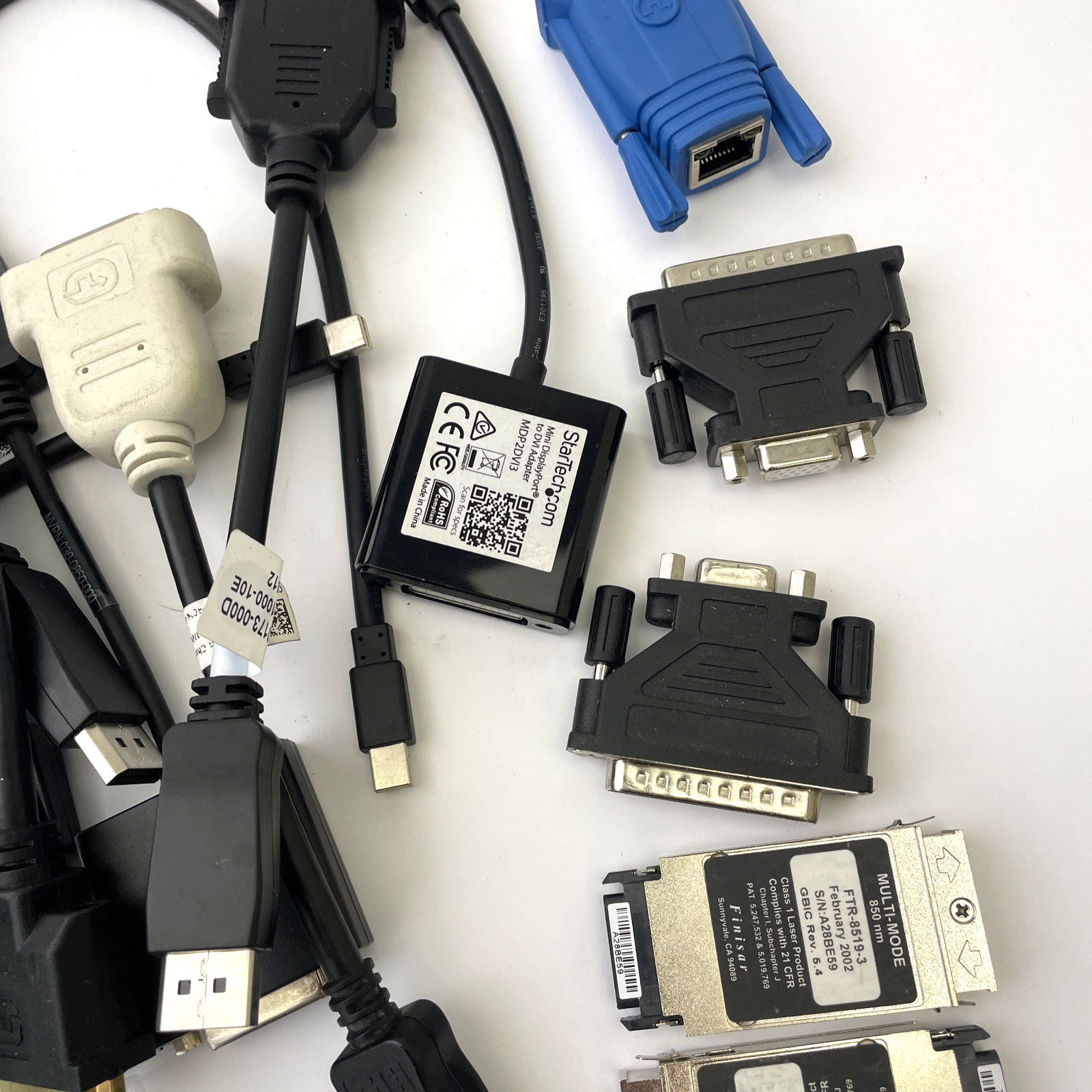 Lot of 50 + Vintage Computer Adapters PS2 to USB Microsoft Avago Apcon - LOOK
