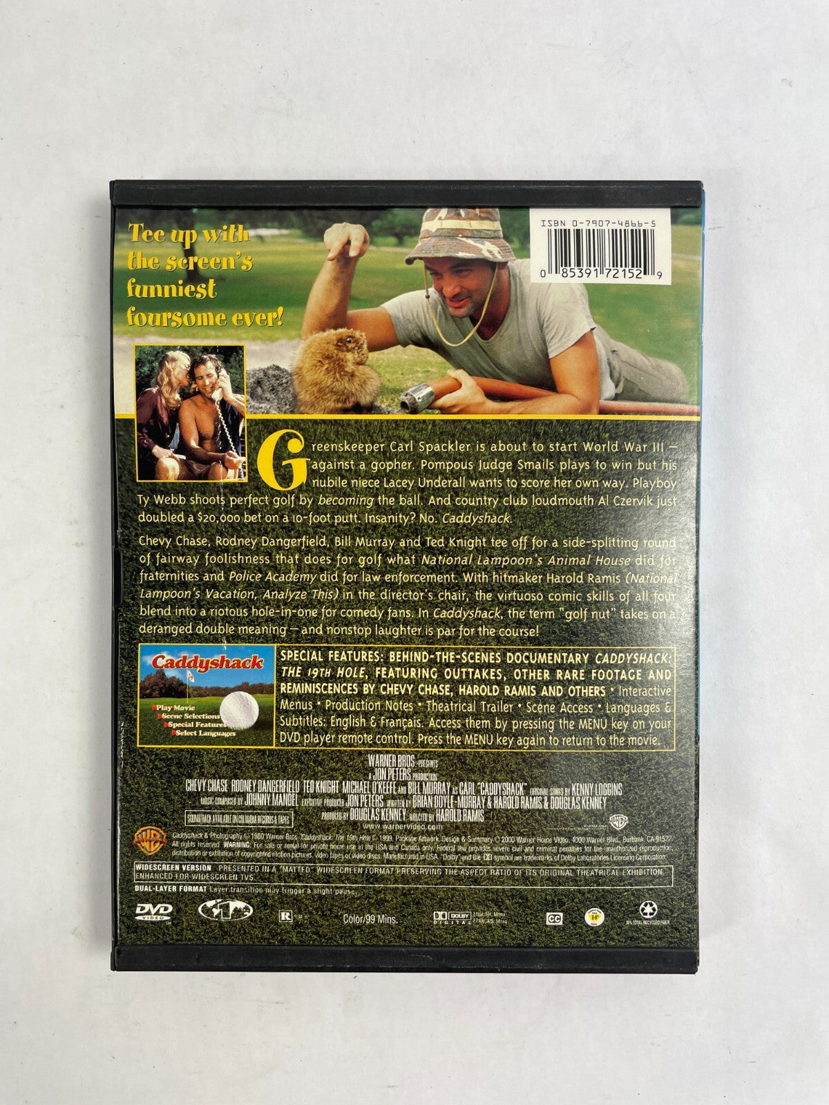Caddyshack The Snobs Against The Slobs 20th Anniversary DVD Movie