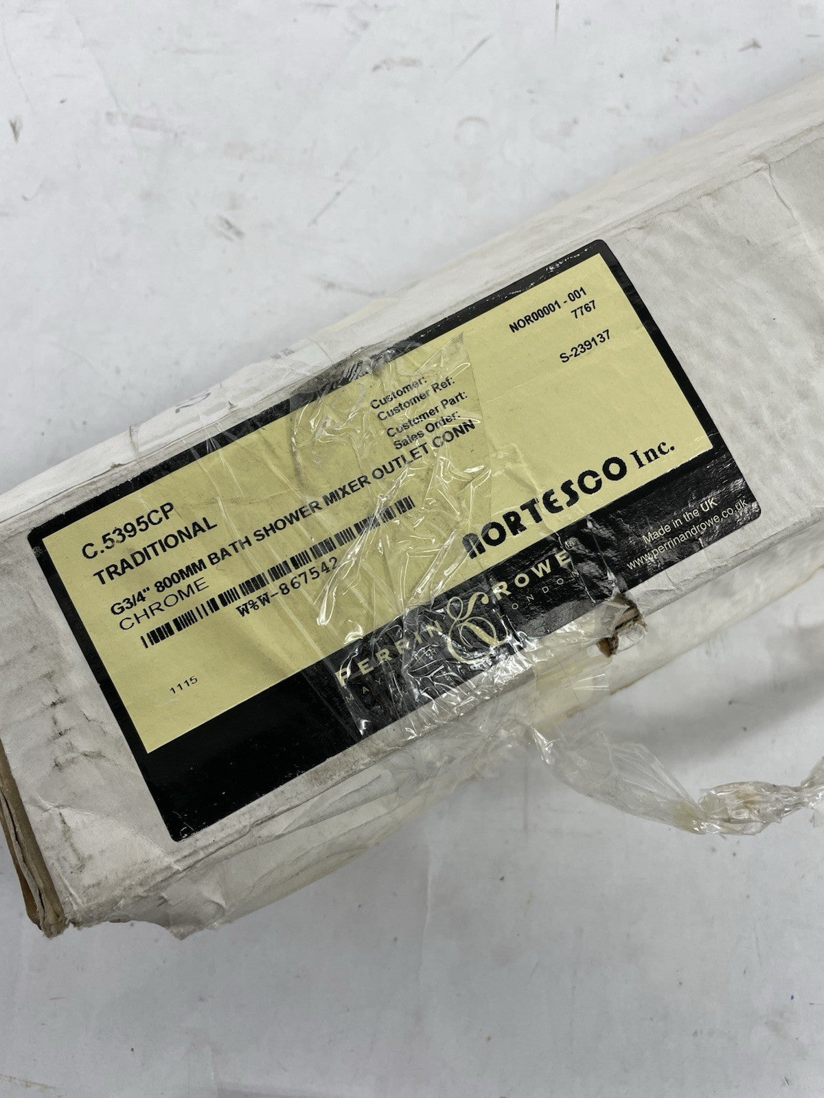 Perrin and Rowe 5395 bath shower mixer outlet connector hose 800mm 31.5 inch plumbing component