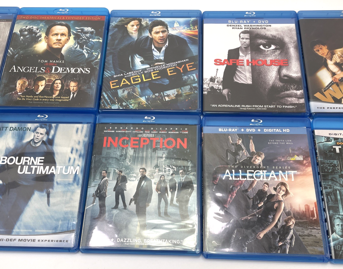Action Thriller Blu-ray Lot of 10 Traitor, Eagle Eye, Safe House, Wanted, Priest