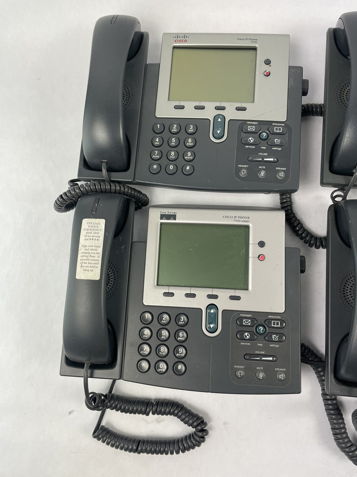 Lot 4- Cisco 7940 G IP VOIP Phone | CP-7940G | w/ Handset | 7900 Series