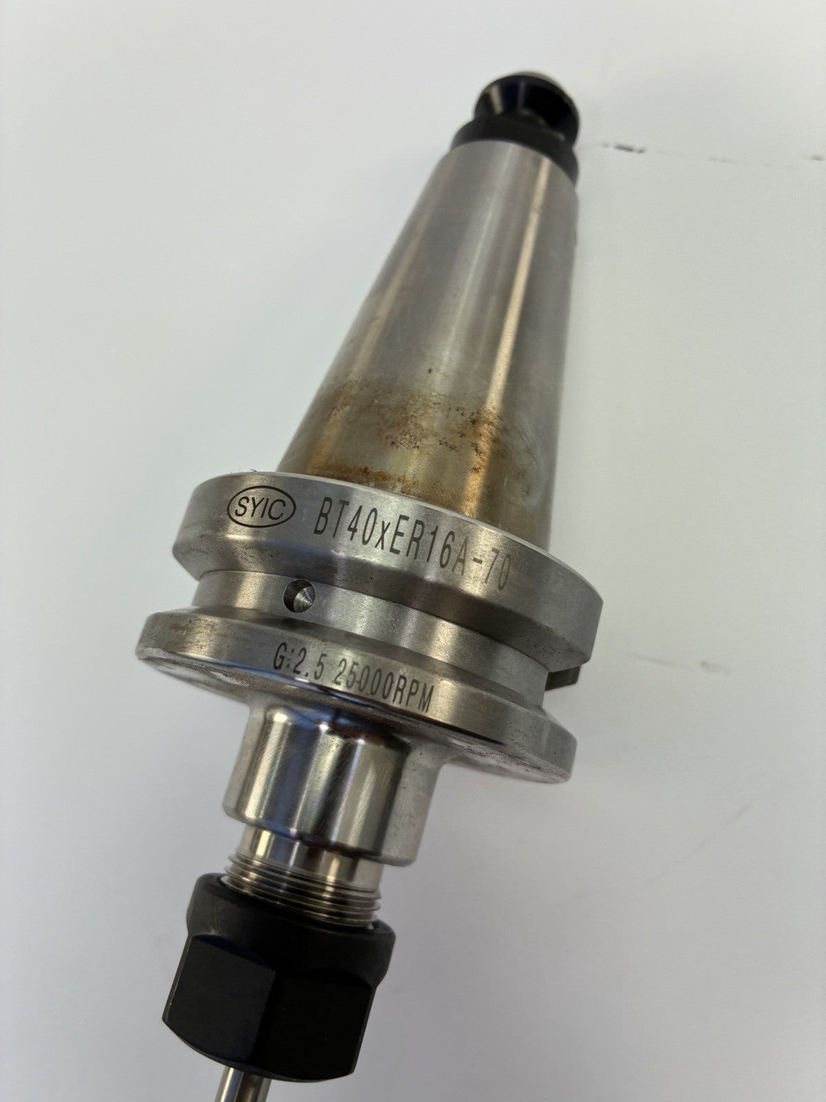 Techniks SYIC 16151 BT40 ER16 70mm Collet Chuck Tool Holder 25K RPM