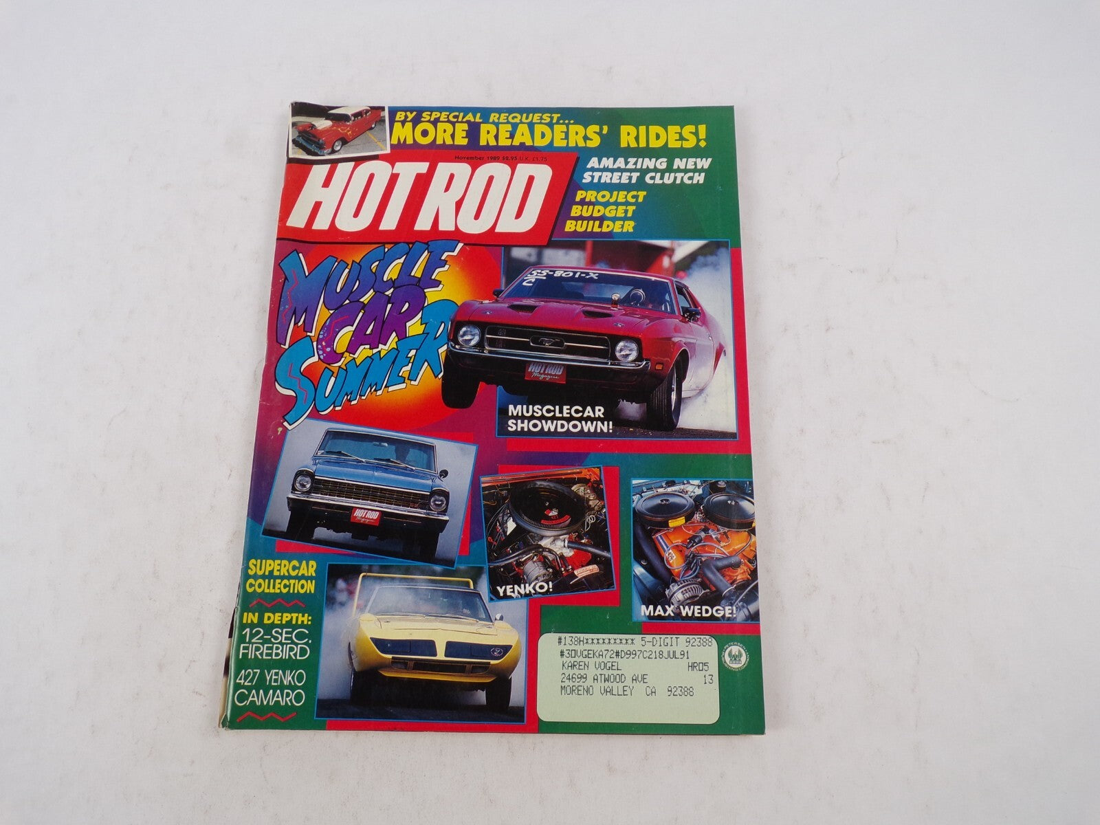 July 1991 Hot Rodding Magazine Muscle Car Summer More Readers' Rides! Amazing