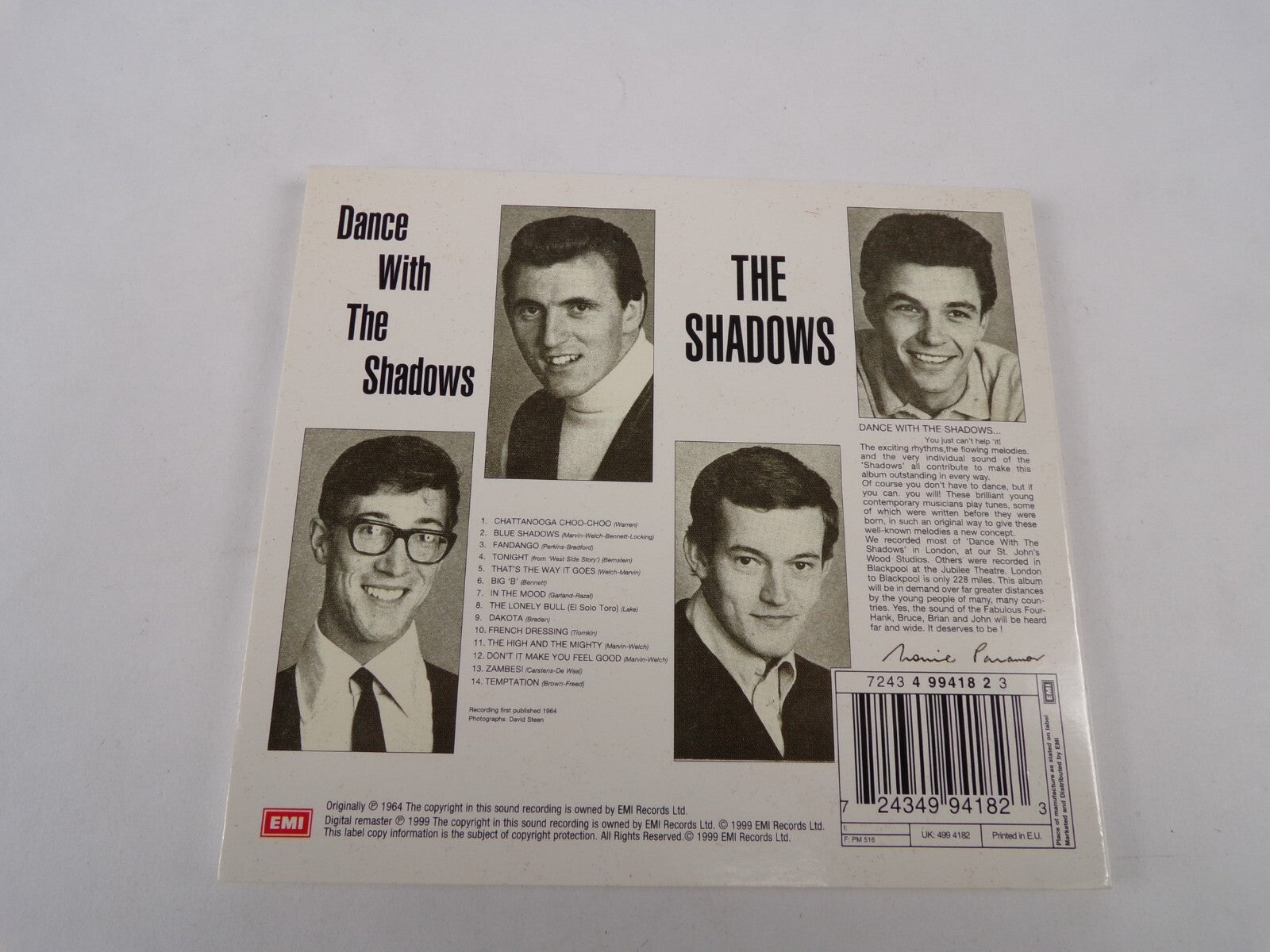 Dance With The Shadows Chattanooga Choo Choo Blue Shadows CD#34
