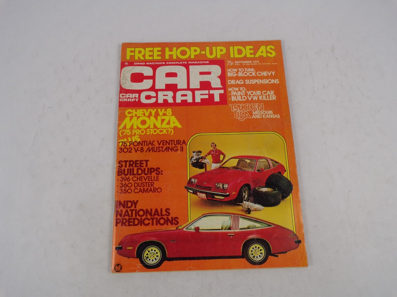September 1974 Car Craft Chevy V-8 Monza Free Hop-Up Ideas '75 Pontiac Ventura