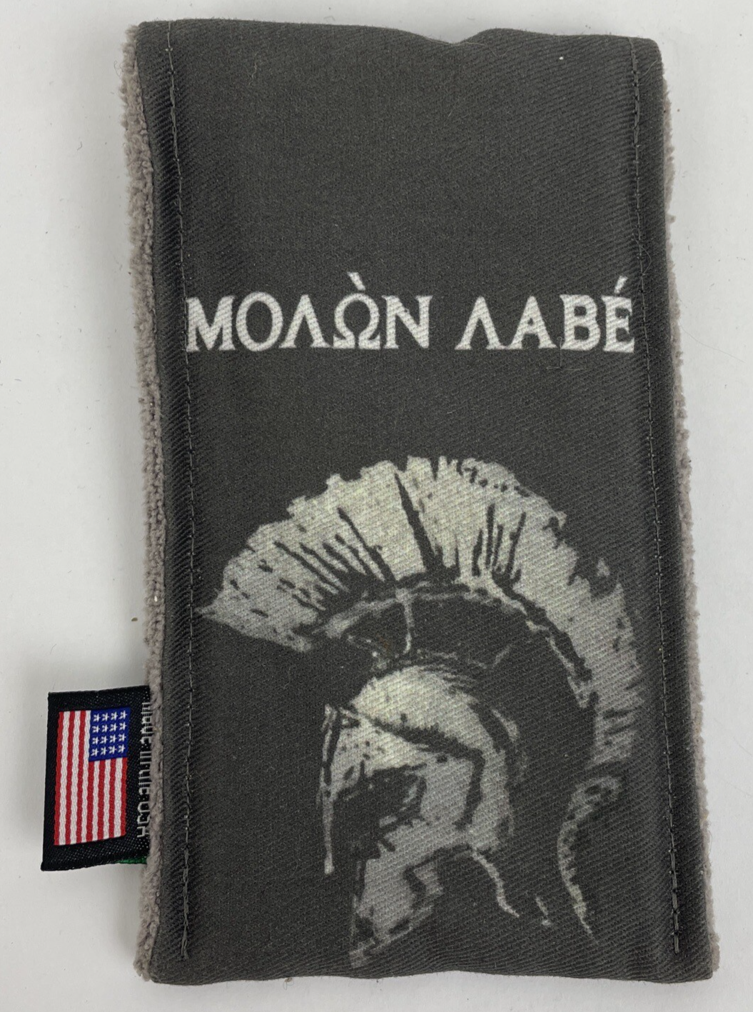 EKNIVES Knife Snap Button Pouch Microfiber Lined Molon Labe Logo 6" x 3" RARE