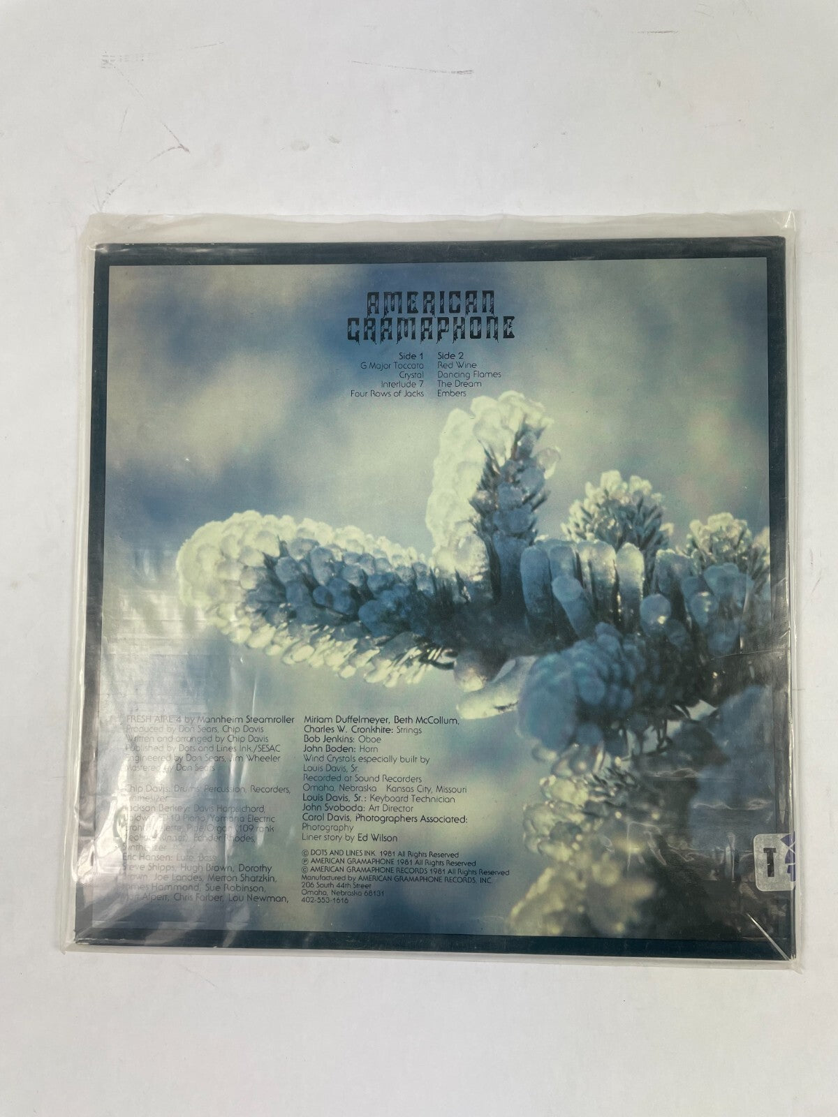Fresh Aire 4  American Caamaphone Crystal Red Wine Interlude 7 Vinyl Record