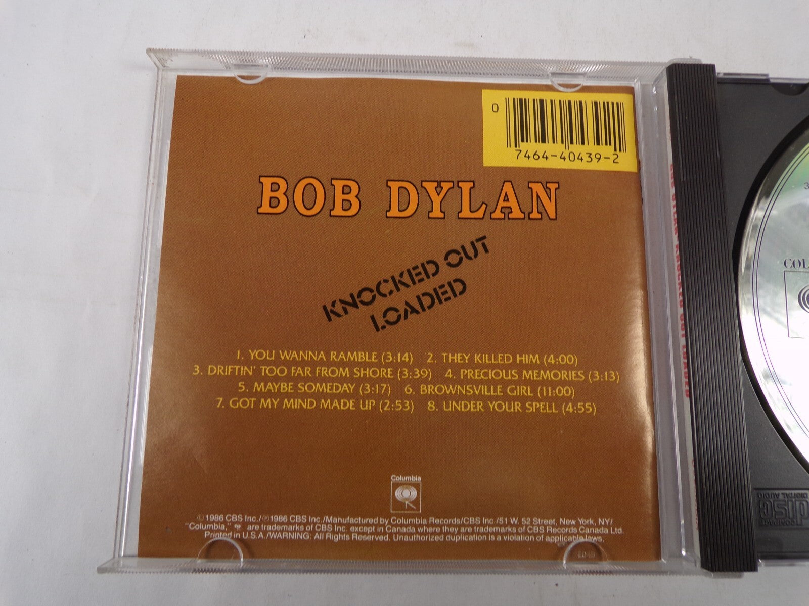 Bob Dylan Knocked Out Loaded Maybe Someday Under Your Spell CD#56