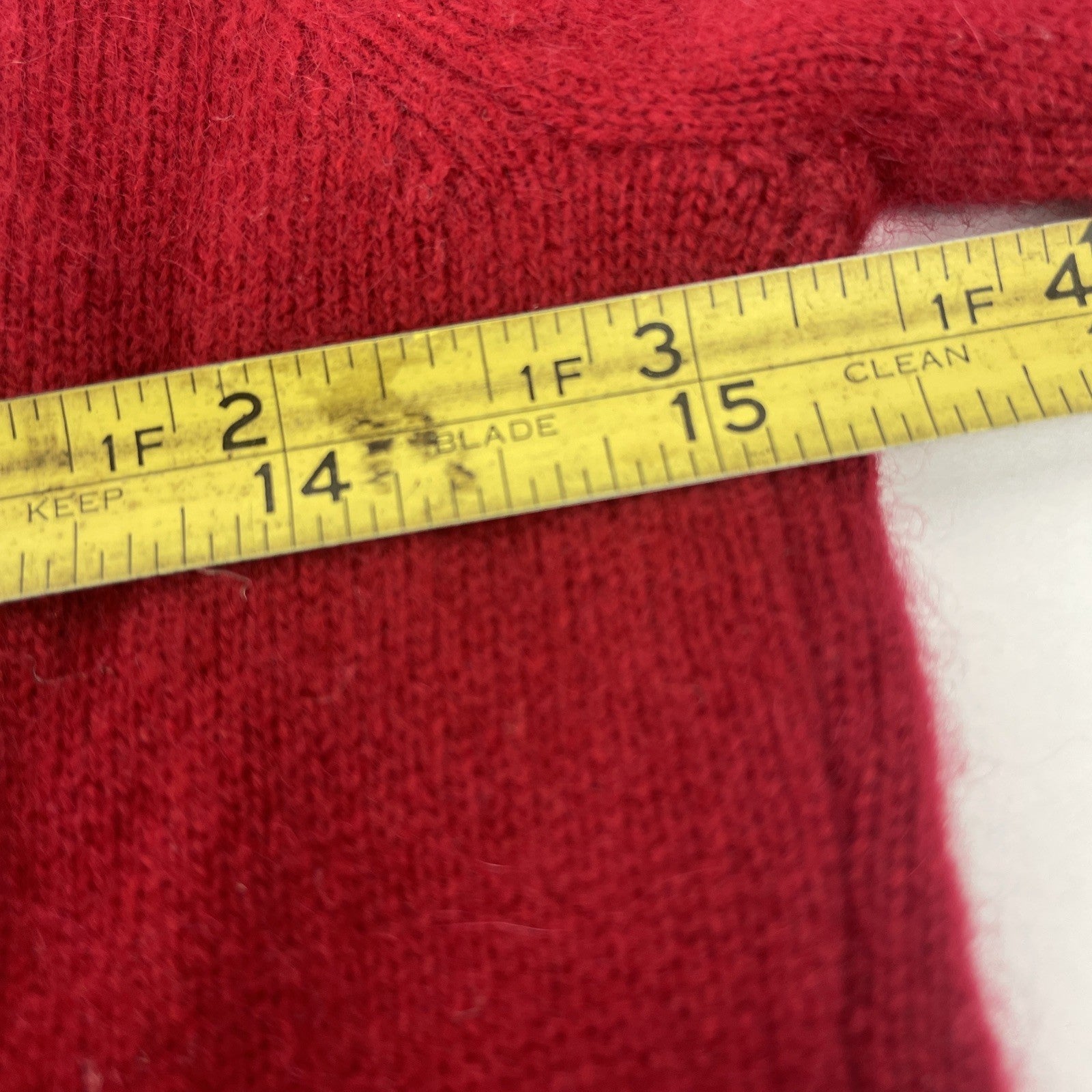 Sutton Studio 100% Cashmere Sweater Women XS Red Short Sleeve Crewneck Pullover