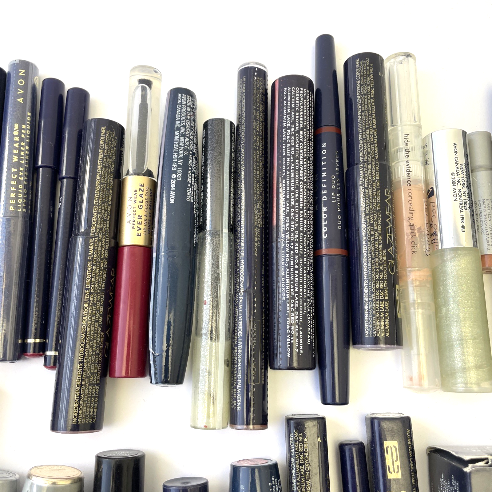Avon Huge Lot Of 100+ AVON ANEW Cremes Make Up Glazewear Blush Nailwear Lipstick