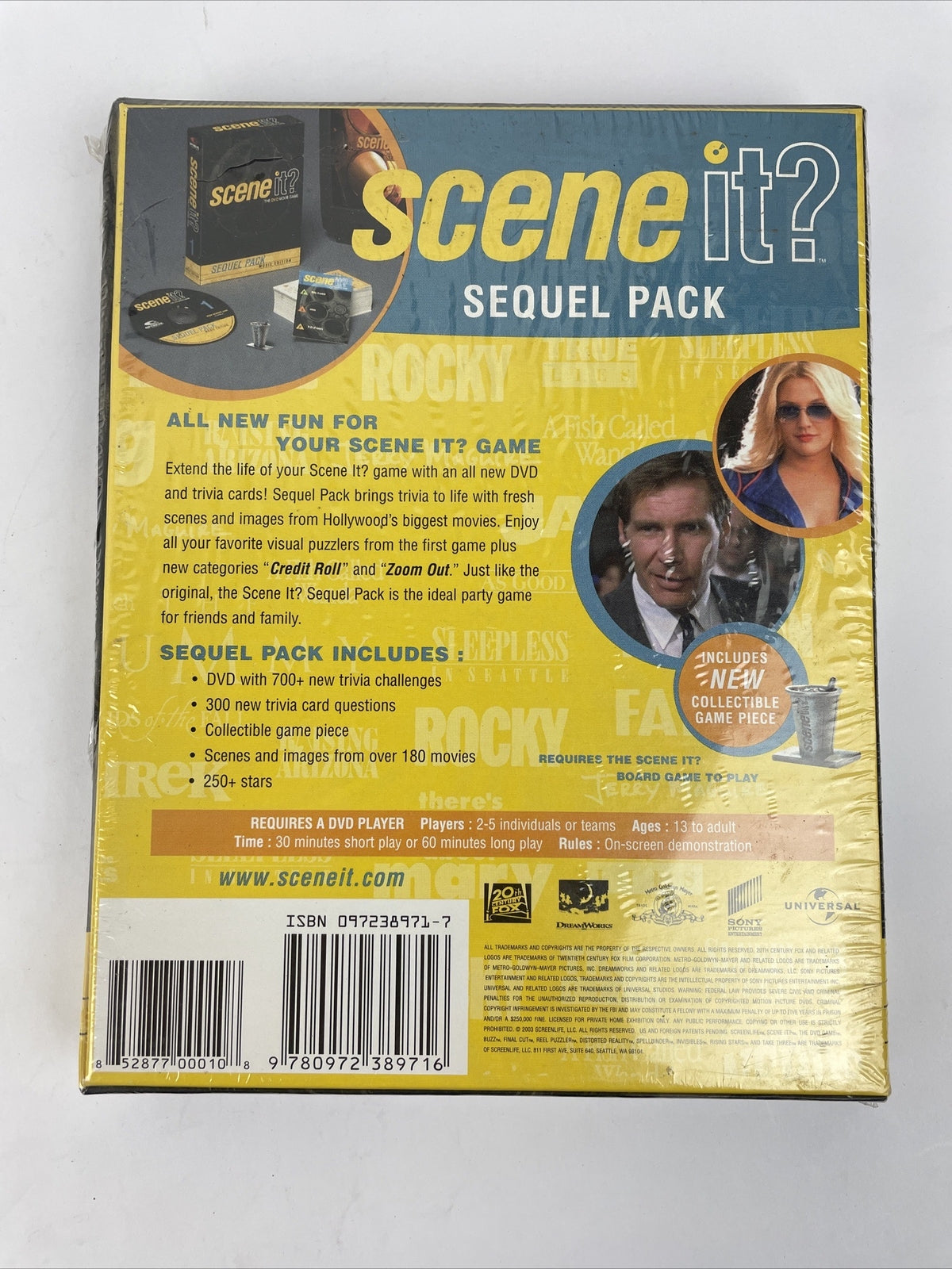Scene It ? The DVD Game Sequel Pack Movie Edition New Sealed 2003