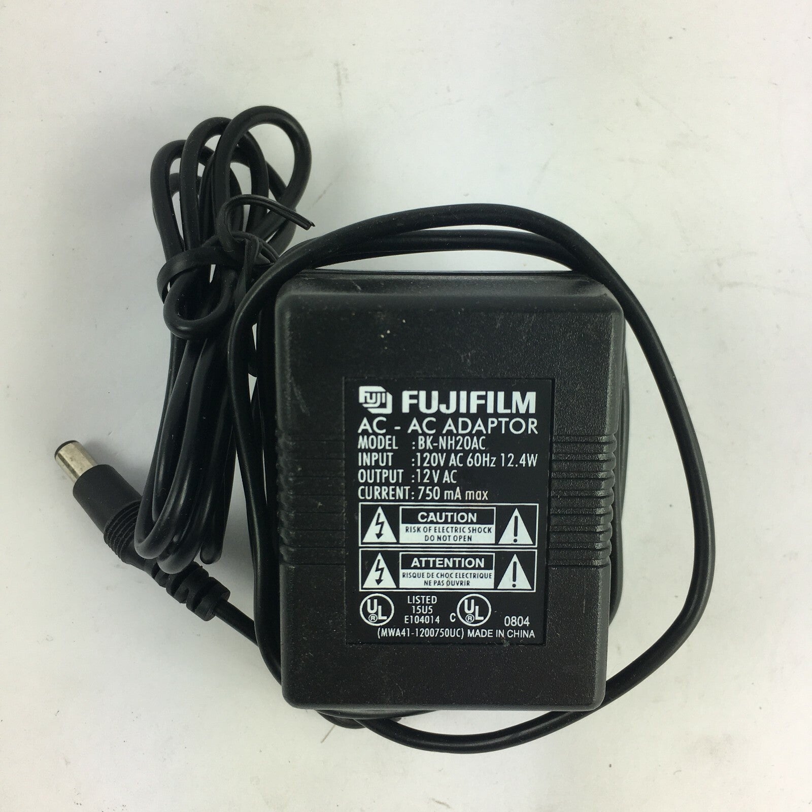 Genuine Fujifilm BK-NH20AC Output 12V 750mA Power Supply Adapter A9
