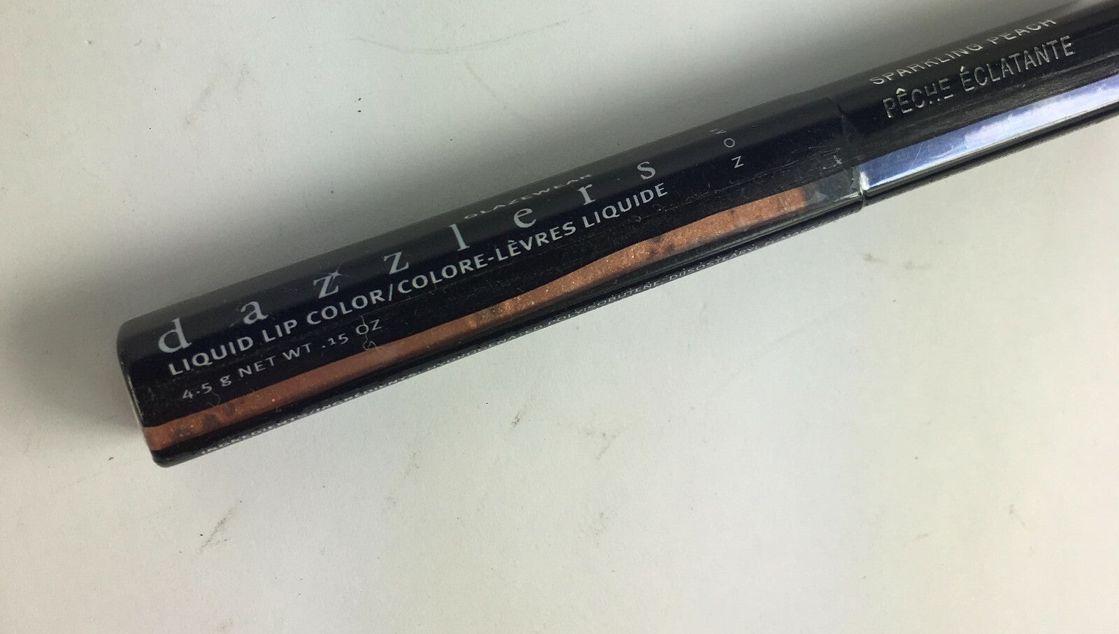 Avon Glazewear Dazzlers Liquid Lip Color Sparkling Peach 1794 B1