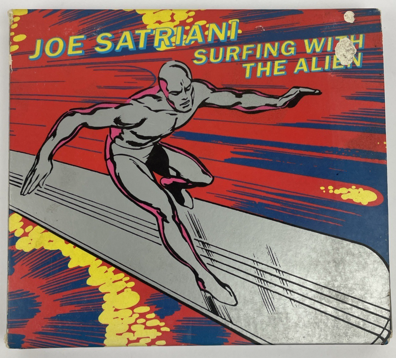 JOE SATRIANI - SURFING WITH THE ALIEN CD w  SIGNED Book Insert no DVD         #1